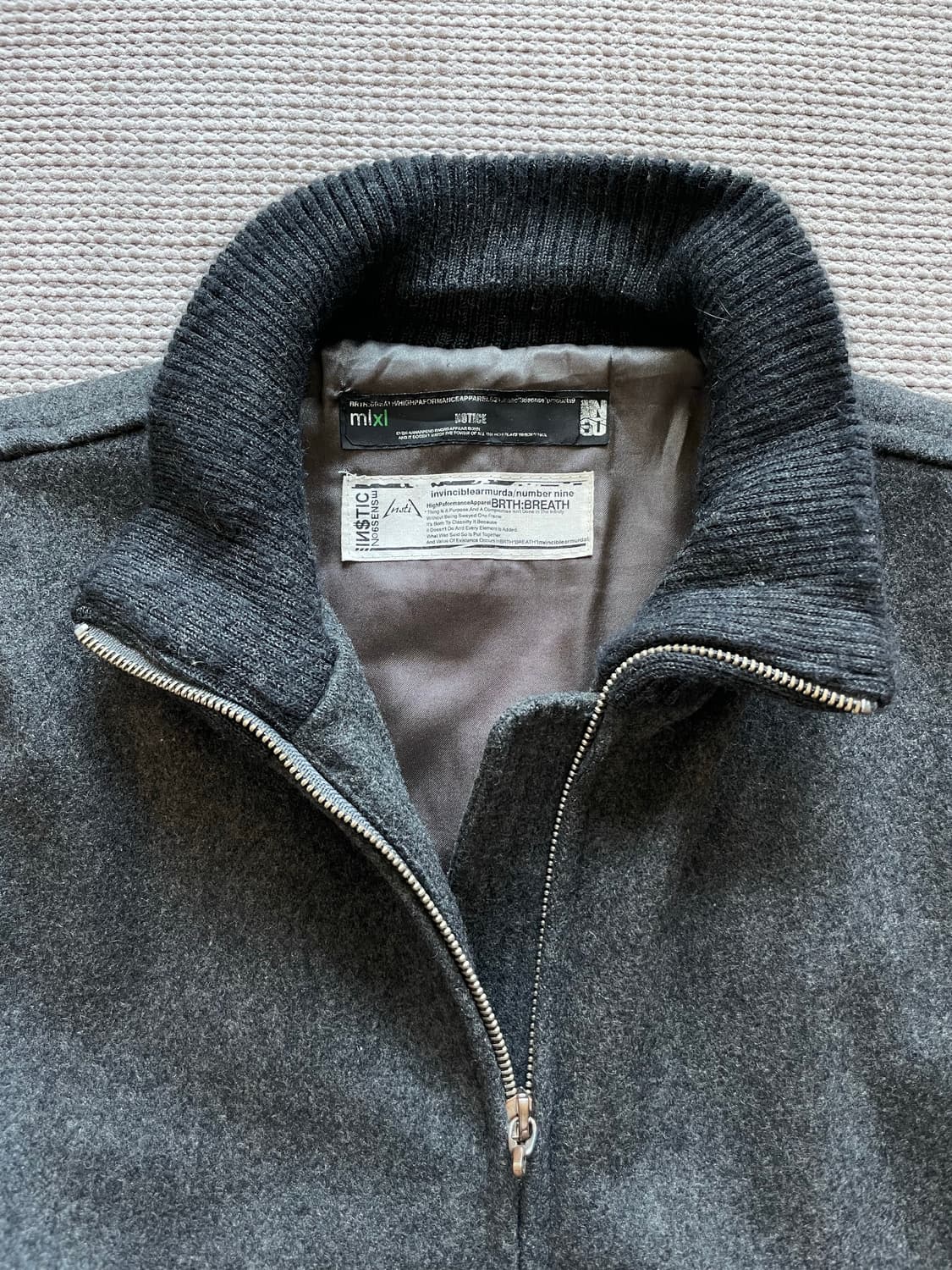 넘버나인 오마쥬 빈티지 바시티 자켓 상품이미지3