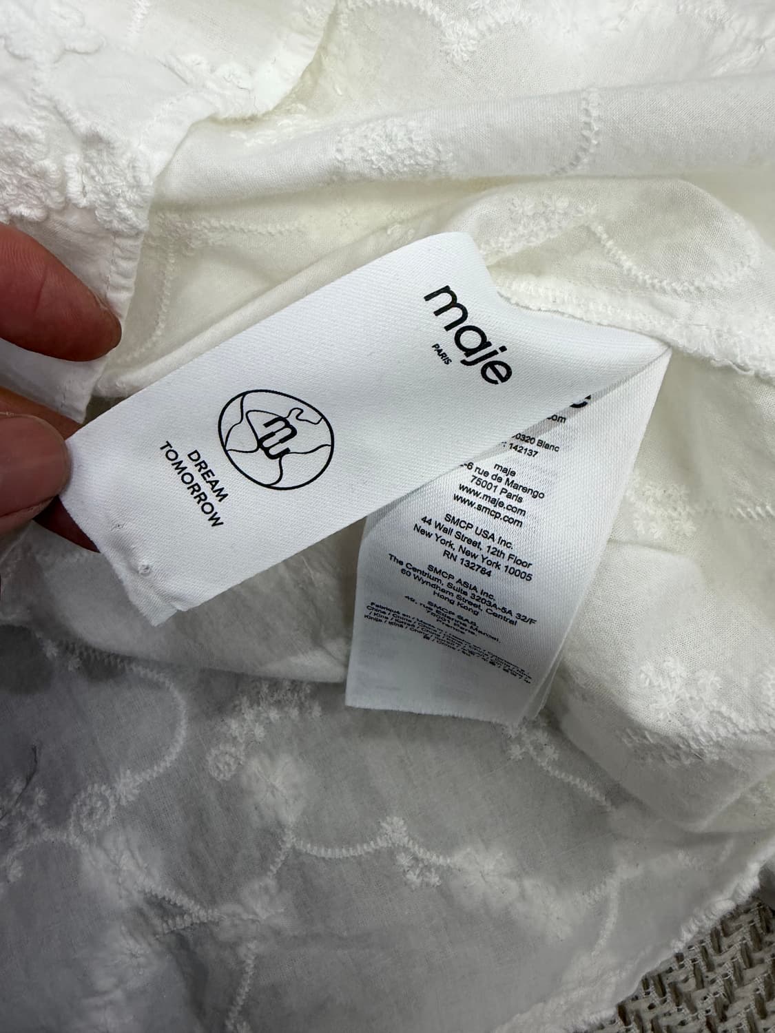 정품) maje 마쥬 신형 화이트 레이스 블라우스 1 상품이미지8