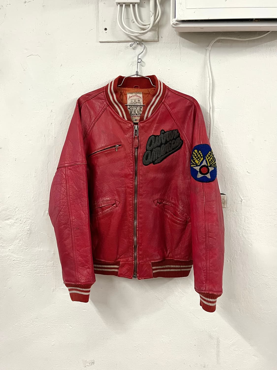 아비렉스 80s 레더 자켓 상품이미지1