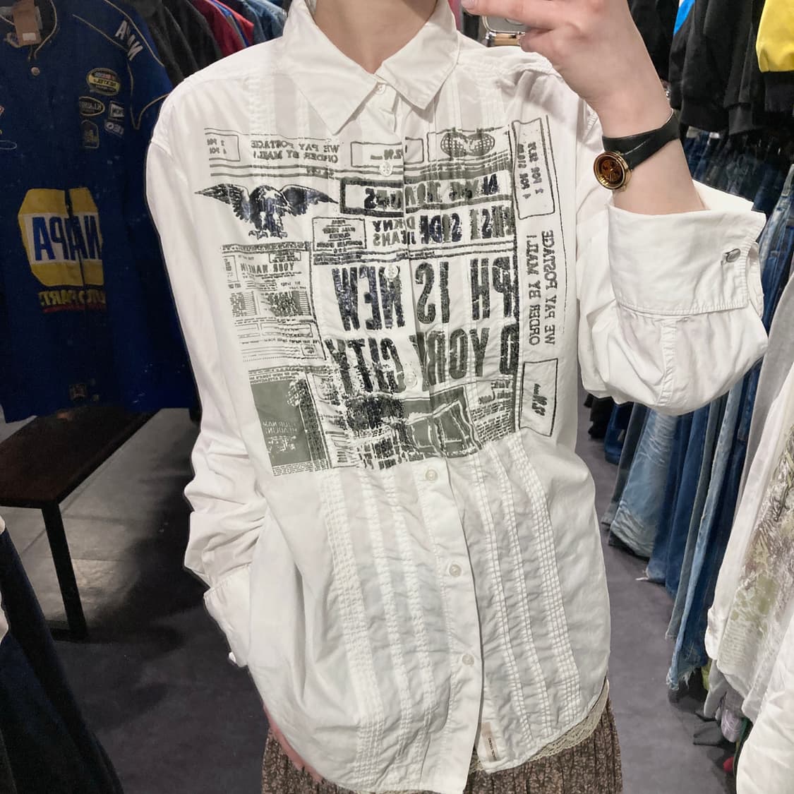 [IM] DKNY Jeans 그래픽 프린팅 셔츠 상품이미지4