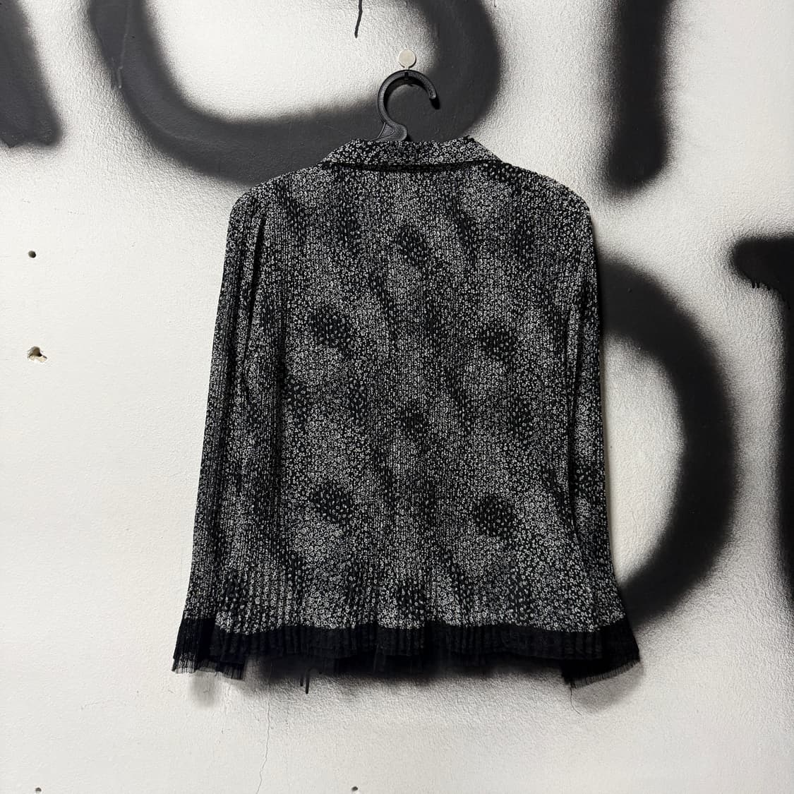 VTG 빈티지 고스 플리츠 레이스 디테일 블라우스 자켓 상품이미지2