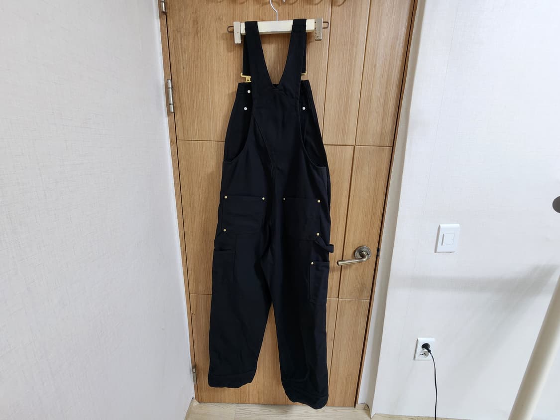 (30X30)칼하트 카펜터 덕 BIB 오버롤 블랙  상품이미지4