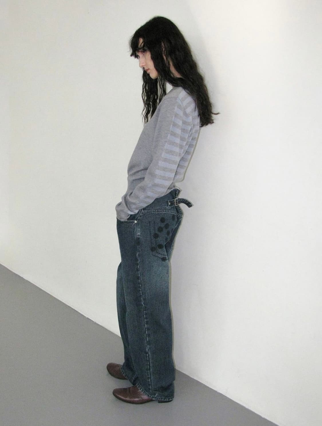 파르티멘토 우먼 cut off waist dot pants 상품이미지2