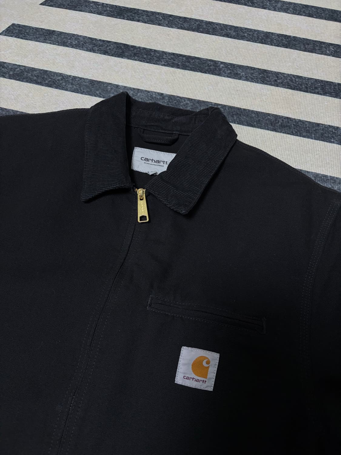 [L]칼하트wip 디트로이트 자켓 블랙 판매합니다. 상품이미지3