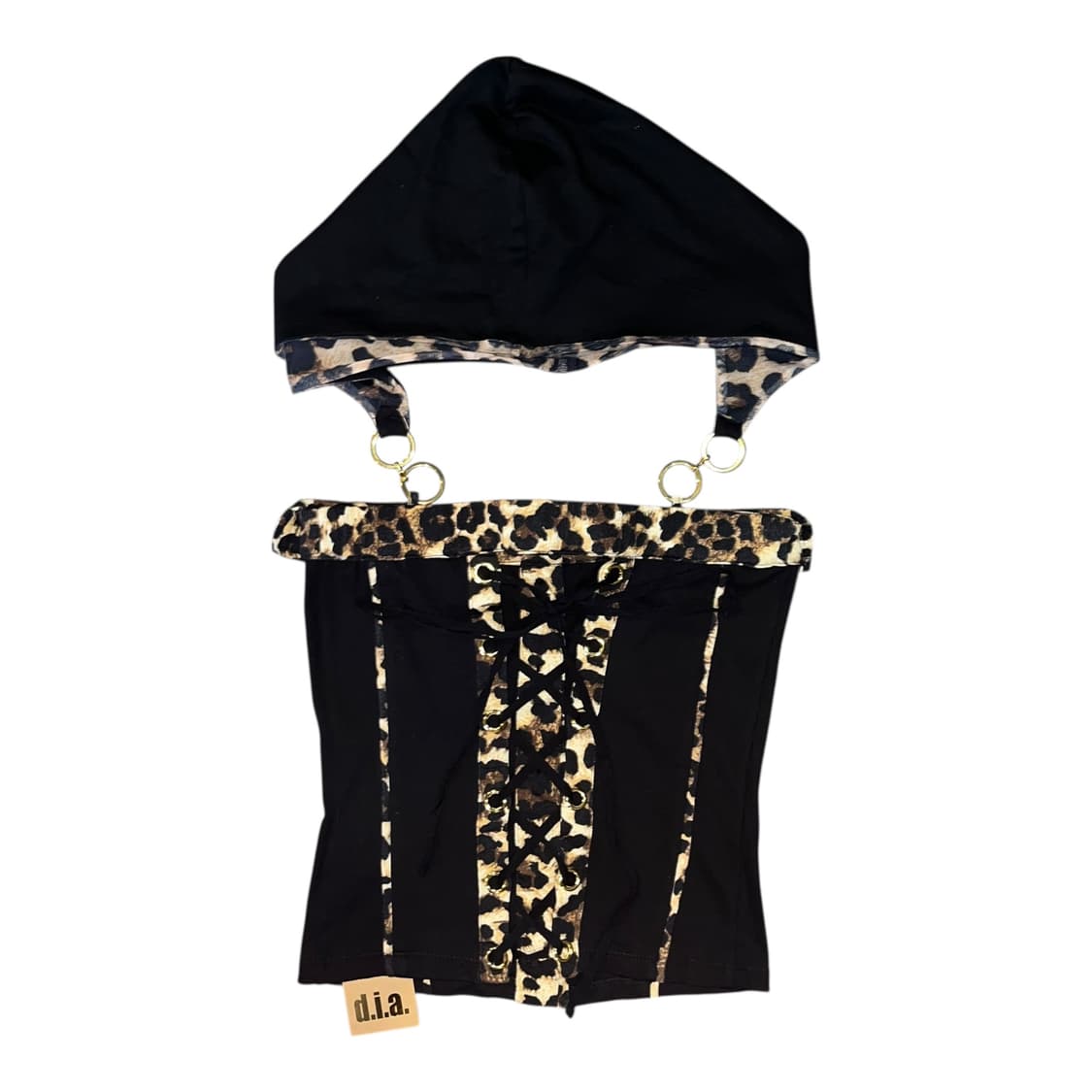 d.i.a. 다이아 호피 아일렛 후드 탑 갸루y2k 상품이미지5