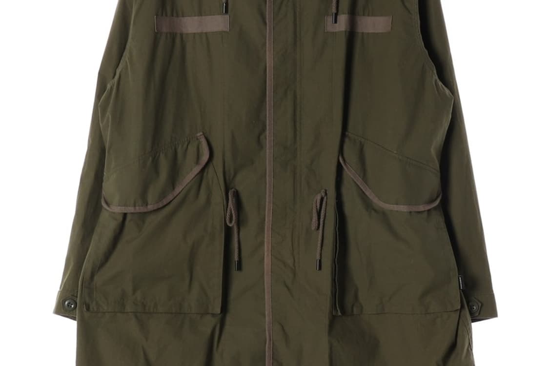 OVERCAST 피쉬테일 롱 야상 파카 올리브 M 상품이미지5