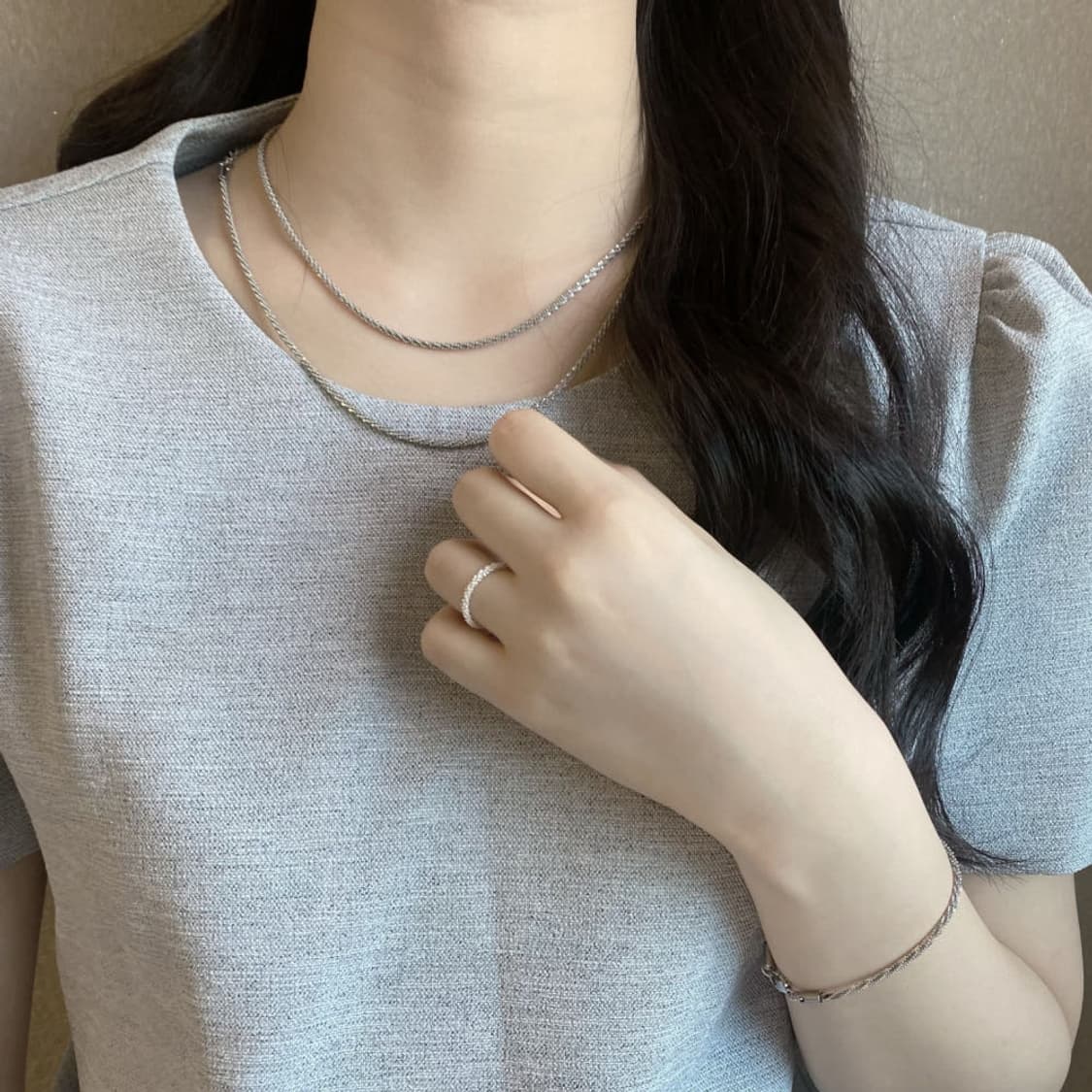 반짝임 좋은 스파클링 목걸이 상품이미지5