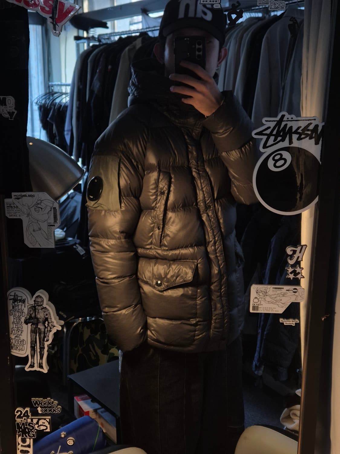 C.P 컴퍼니 DD 쉘 빅 렌즈 M사이즈 다운 패딩 상품이미지2