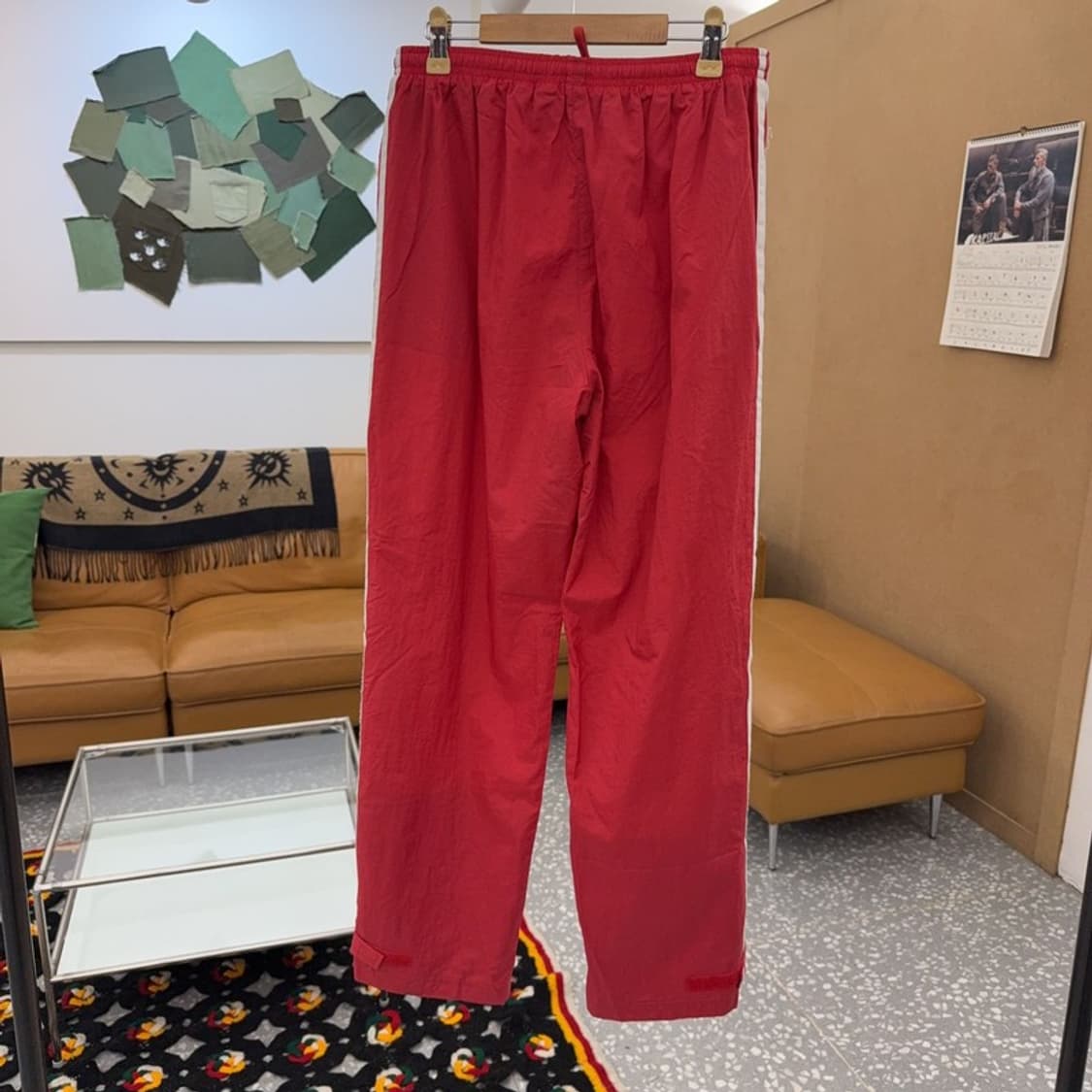 아디다스 올드스쿨 Y2K 다크레드 바람막이 트랙팬츠 XL C08389 상품이미지4