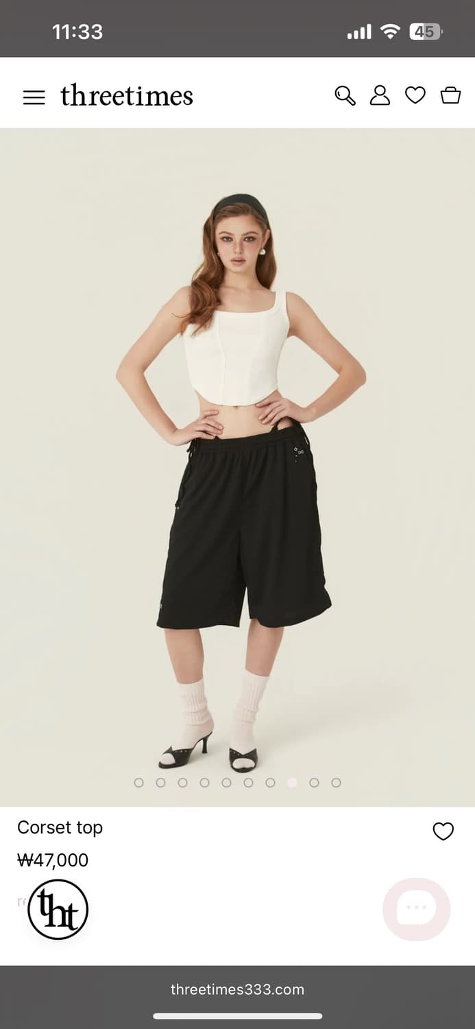 쓰리타임즈 corest top 상품이미지2