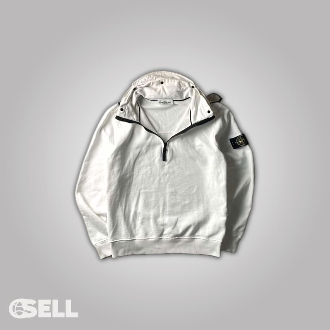 스톤아일랜드 반집업 후드 상품이미지1