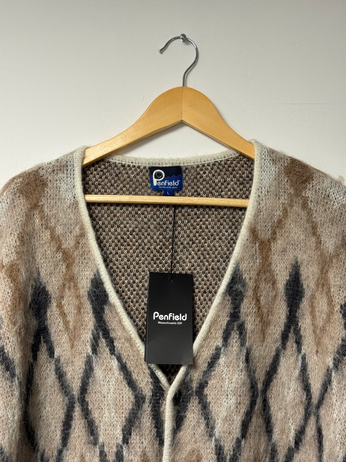 펜필드 모헤어 패턴 가디건 새상품 XXL 상품이미지2