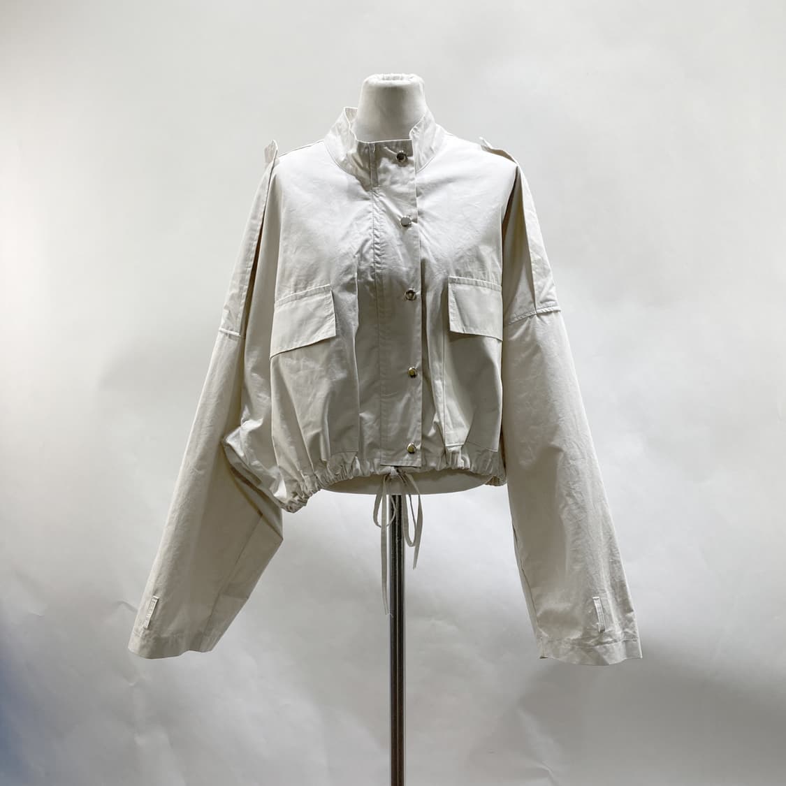 awesome H 여 크롭 스트링 트렌치자켓 F 상품이미지1