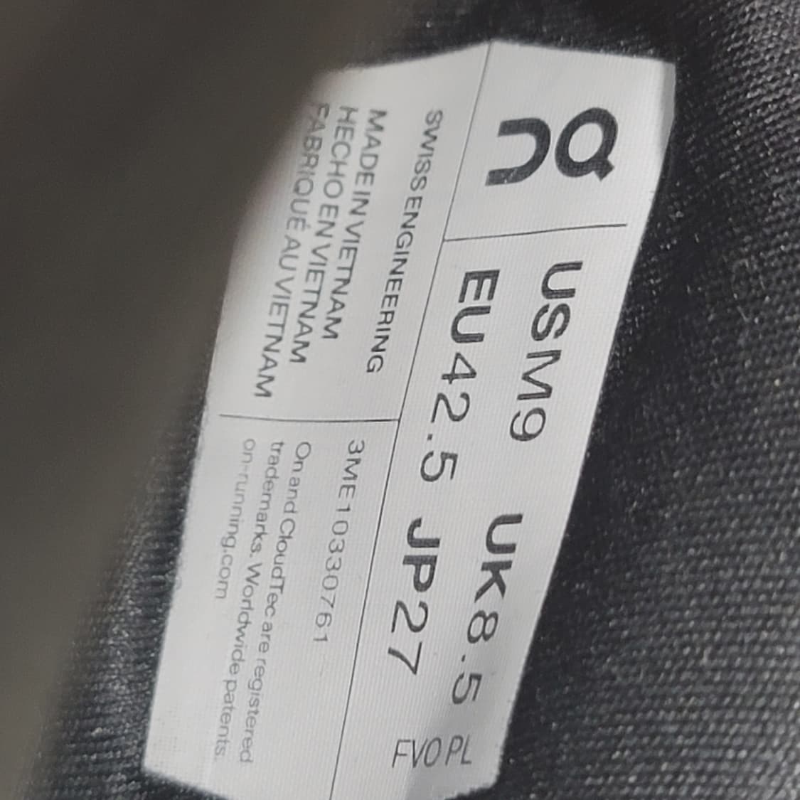 [285]<초S급> 온러닝x파프PAF 클라우드몬스터2 블랙 280290 상품이미지7