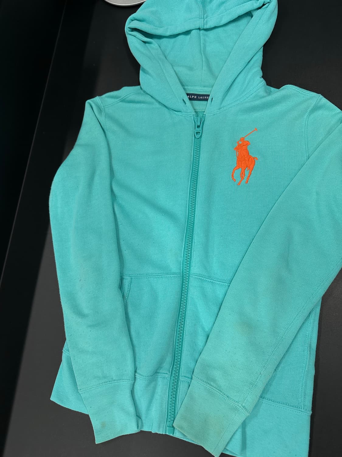 폴로 랄프로렌 빅포니 민트 후드 집업 상품이미지5