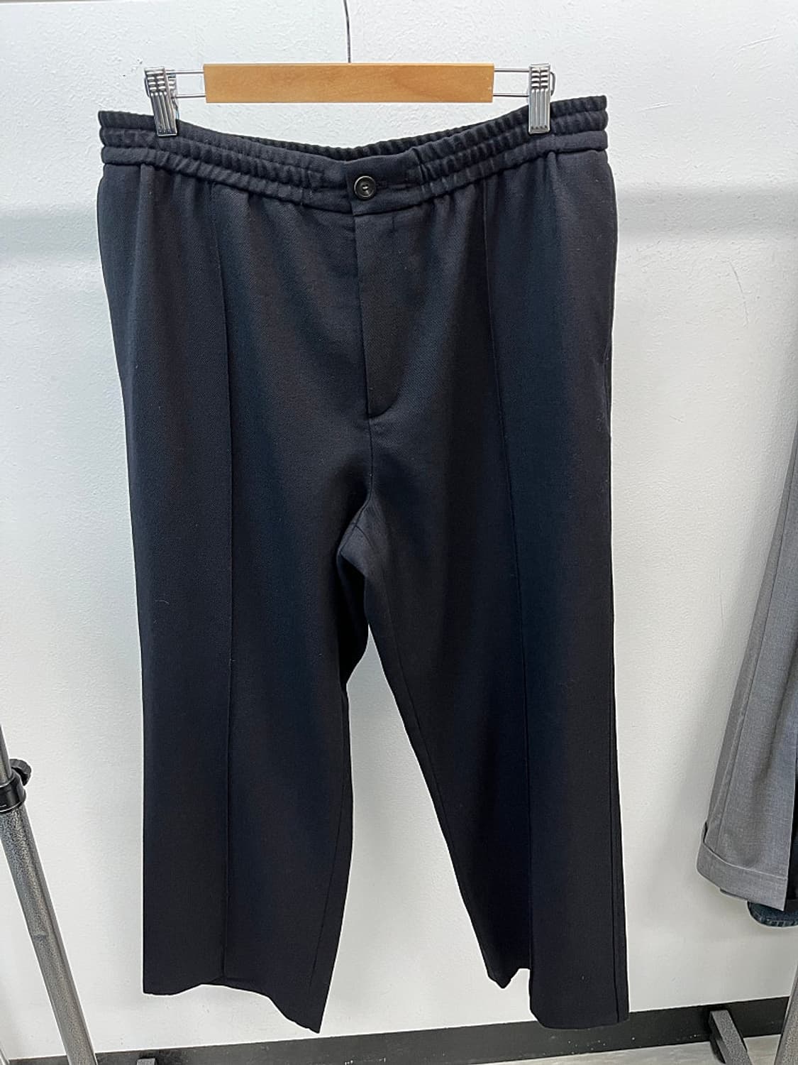 34-36) 솔리드옴므 밴딩 와이드 슬랙스  상품이미지4