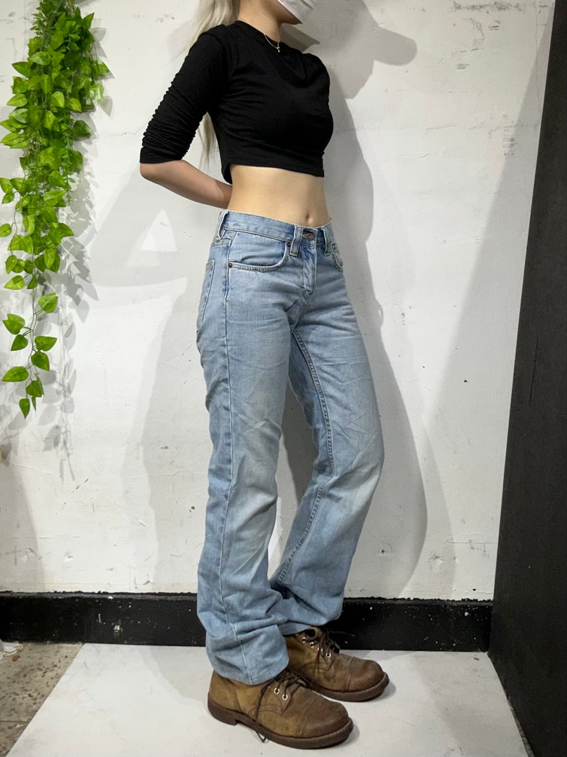 랄프 로렌 와이드 부츠컷 연청 데님 팬츠 청바지 상품이미지1