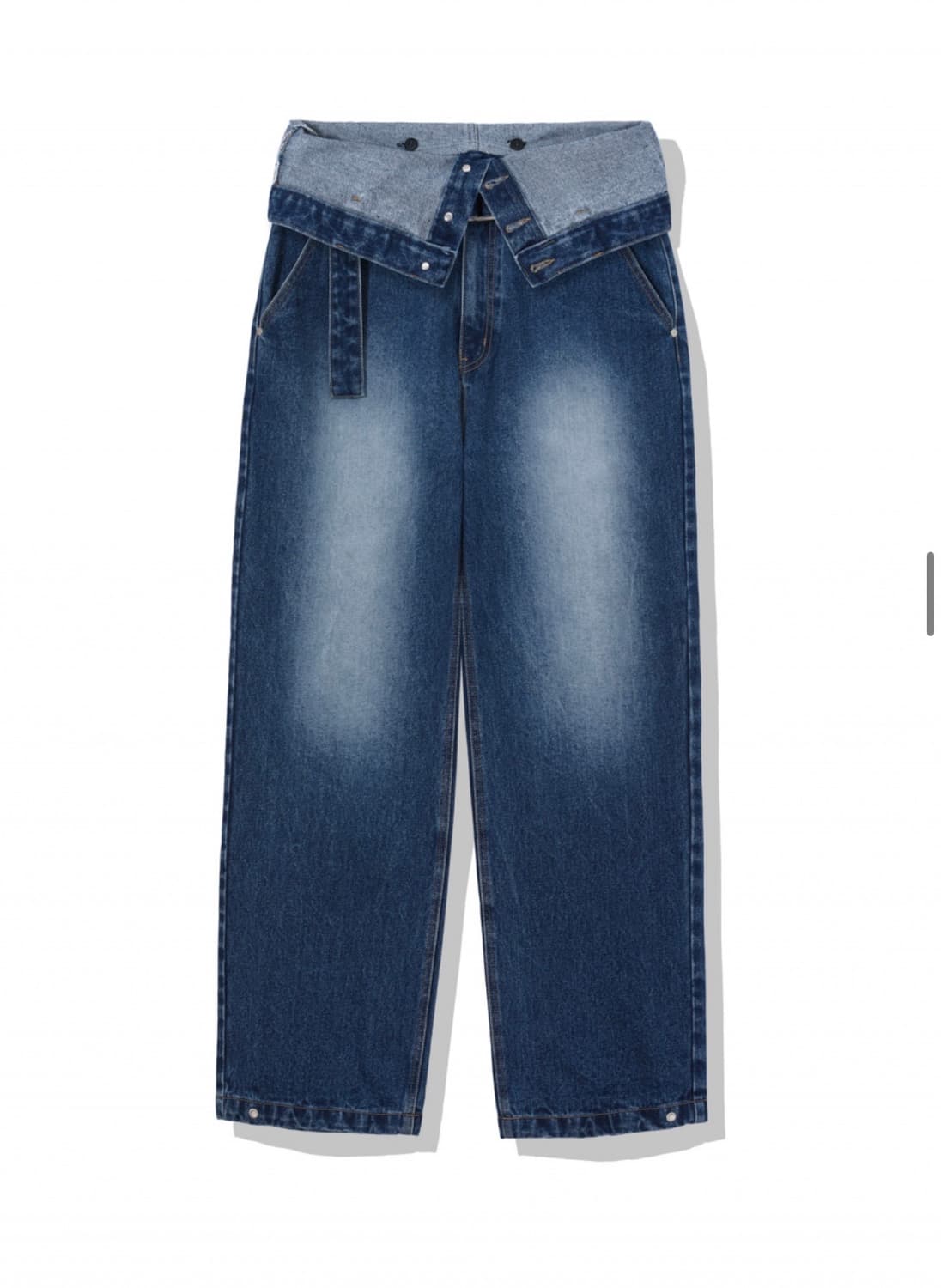 와이드 벨티드 디테쳐블 더블진 상품이미지5