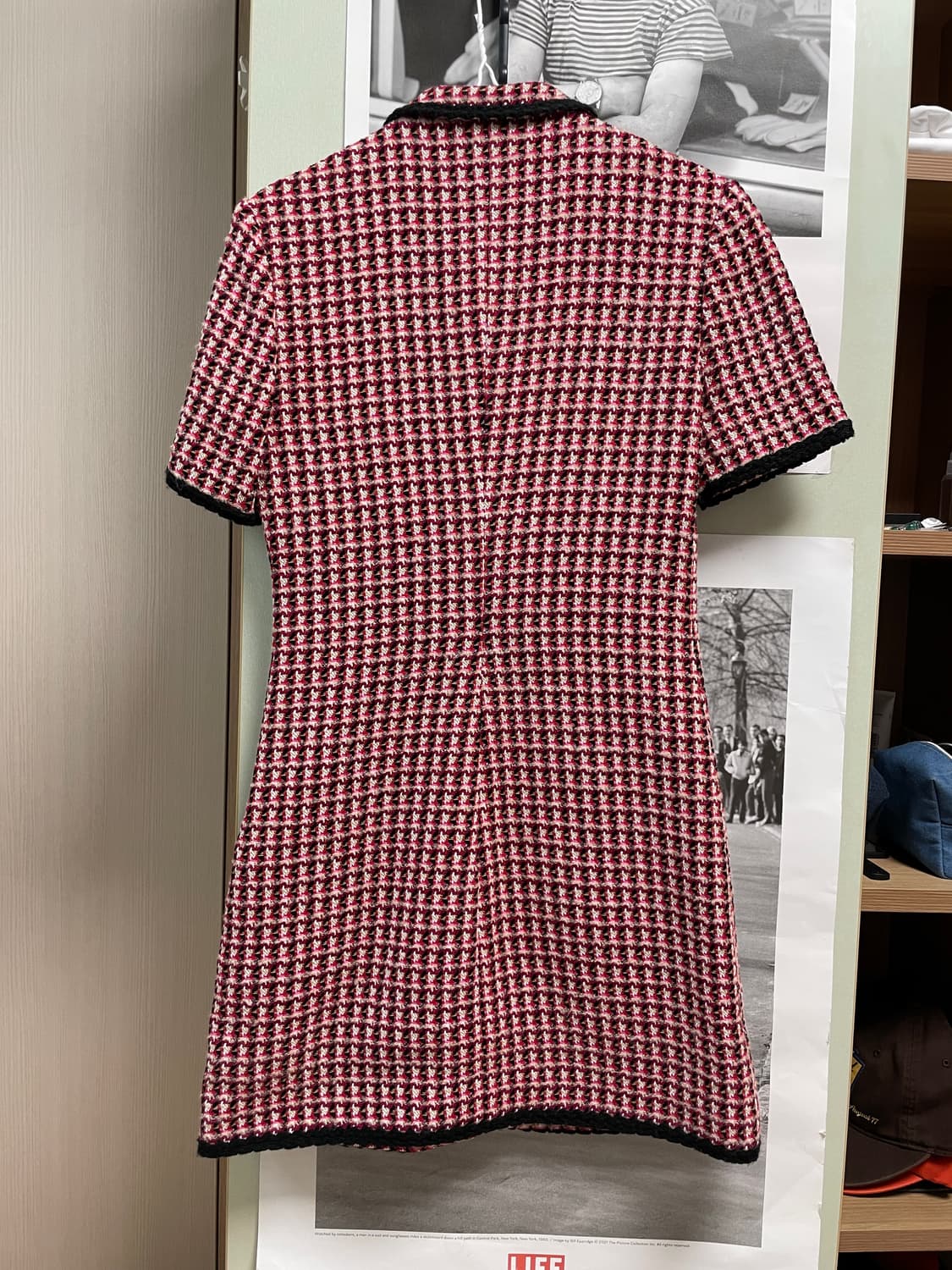 [36]마쥬 레드체크 트위드 원피스 상품이미지5