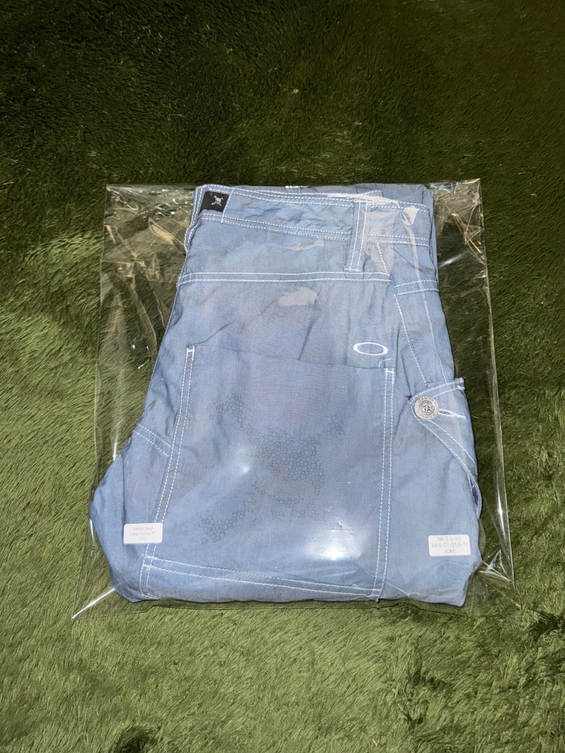 [32] 오클리 재팬 스컬 핸드 다잉 크롭 테크니컬 팬츠 인디고 상품이미지10