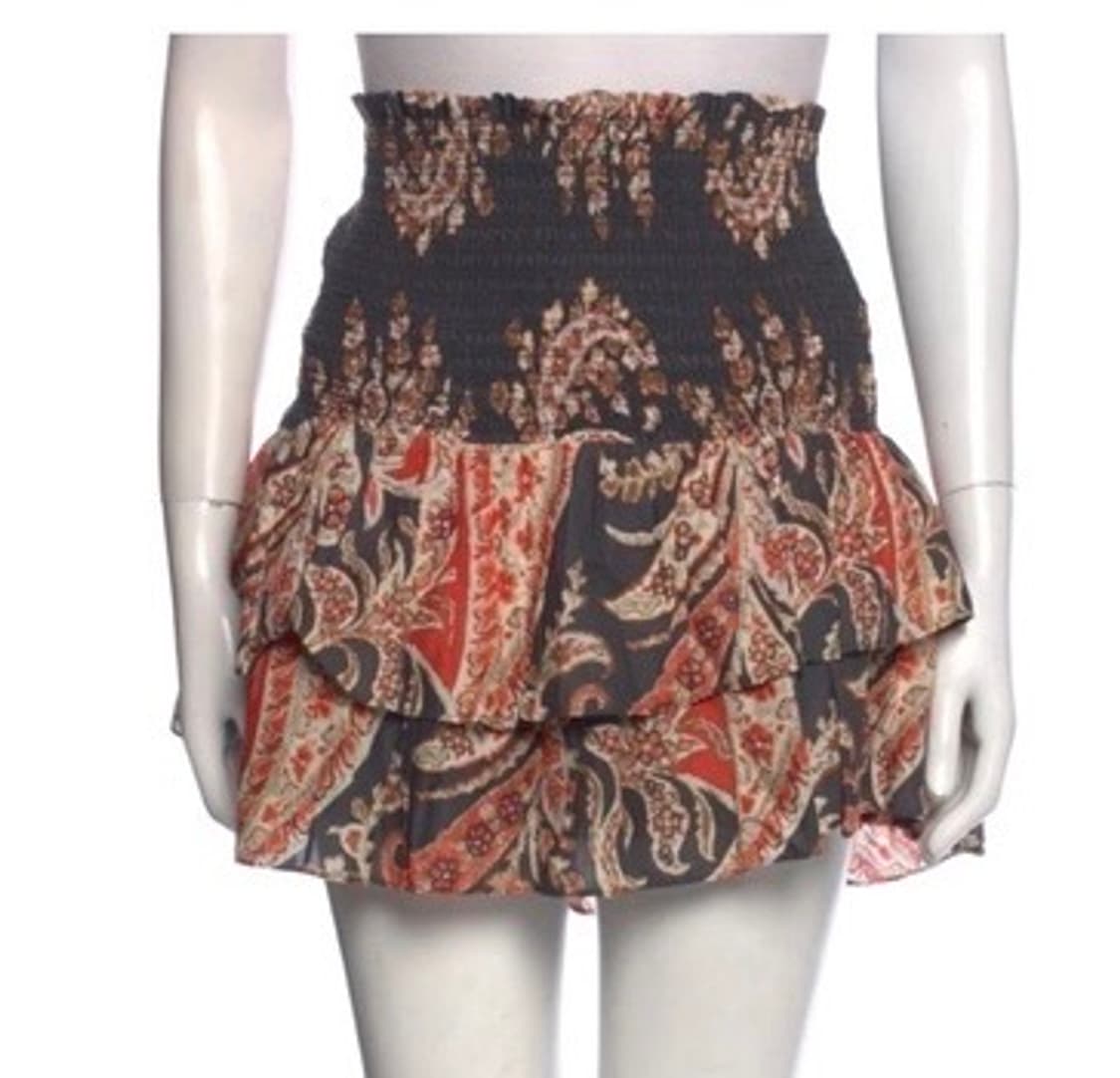 이자벨마랑 페이즐리 밴딩 미니스커트 상품이미지3