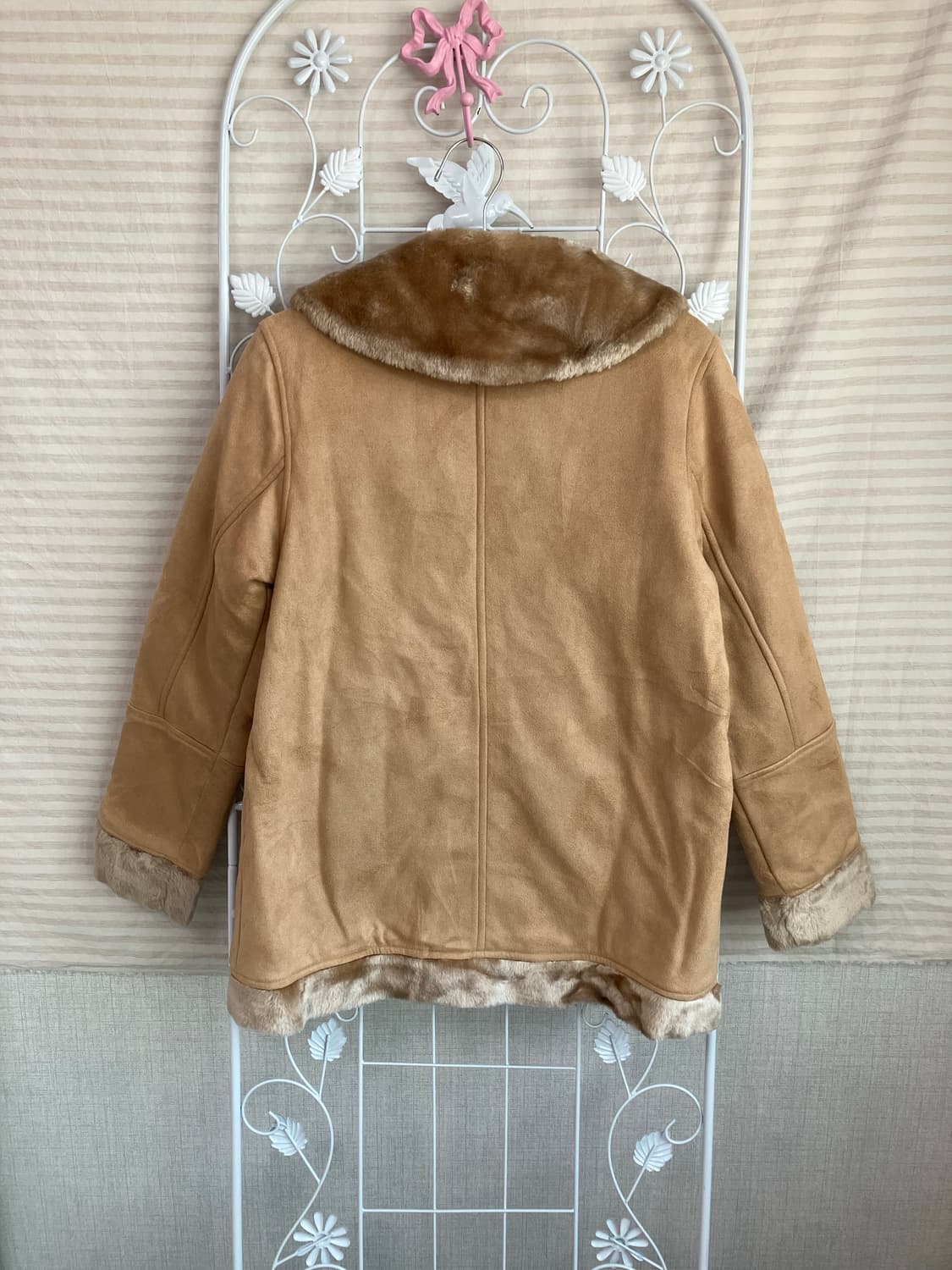 빈티지 브라운 집업 코트 y2k 스트릿 갸루 펑키 일본빈티지W-542 상품이미지2