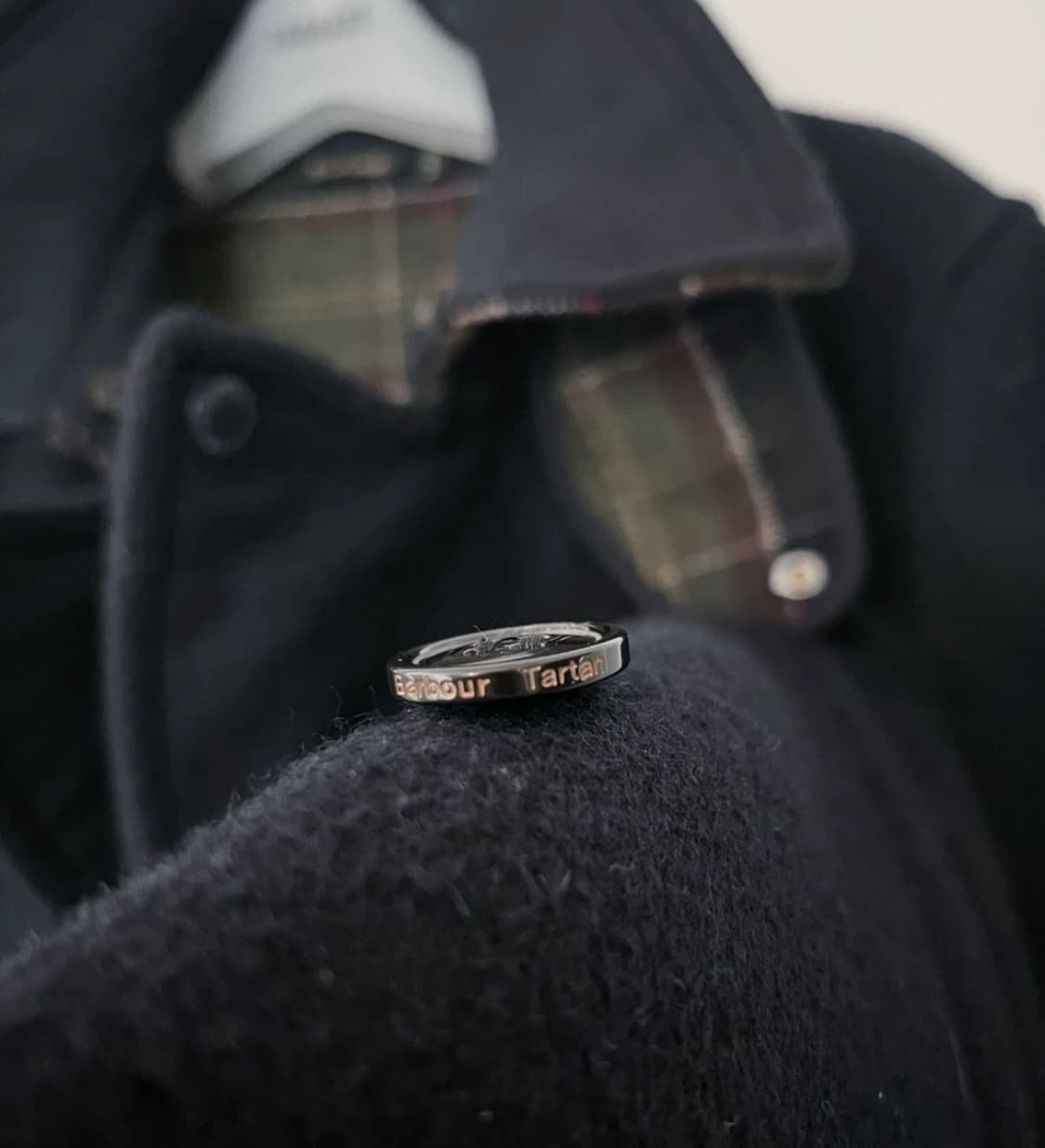 바버 울 피 코트 타탄 클래식  상품이미지3