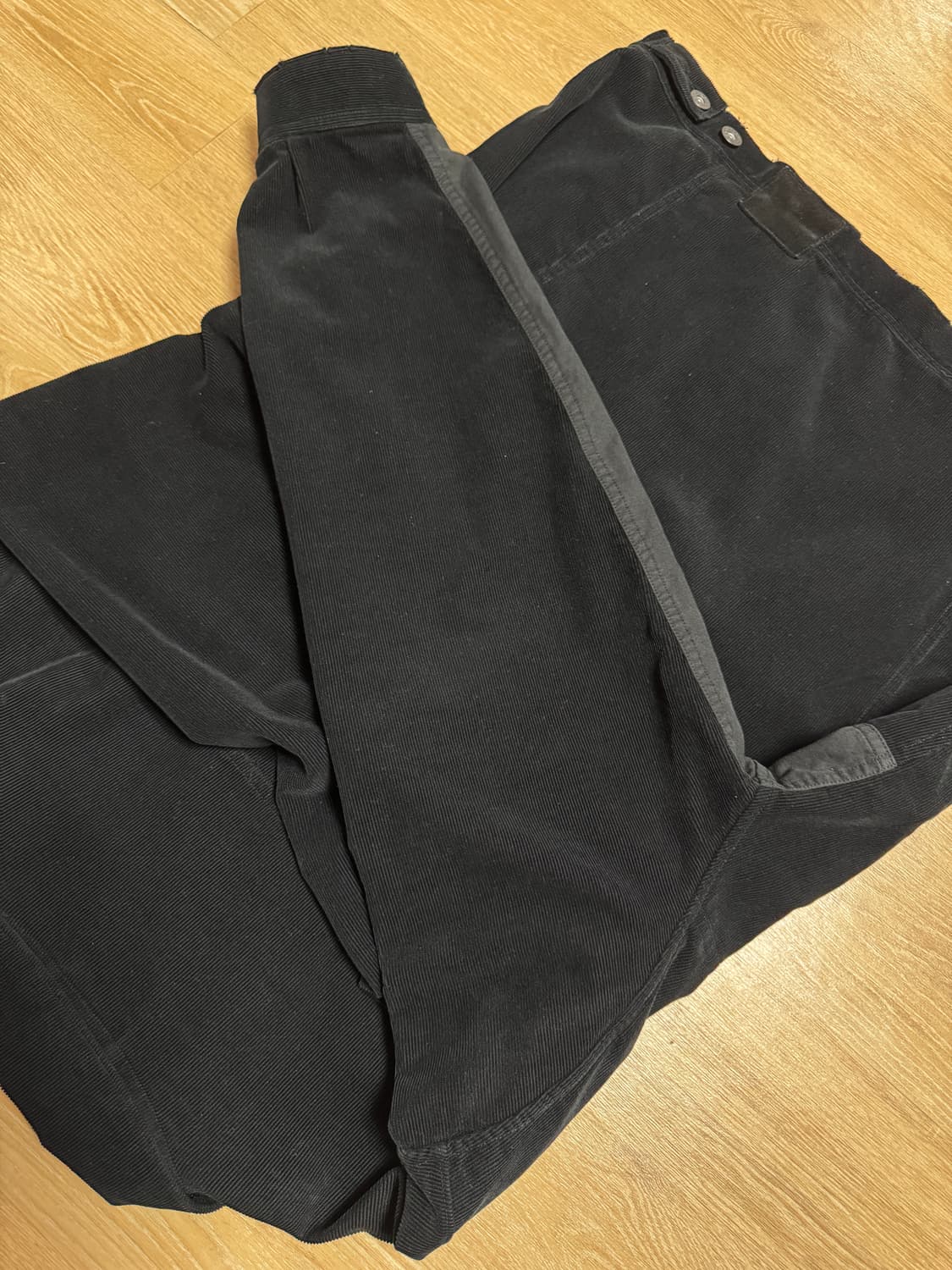 폴리테루 페이디드 트러커 자켓 코듀로이 블랙 (4) 상품이미지7