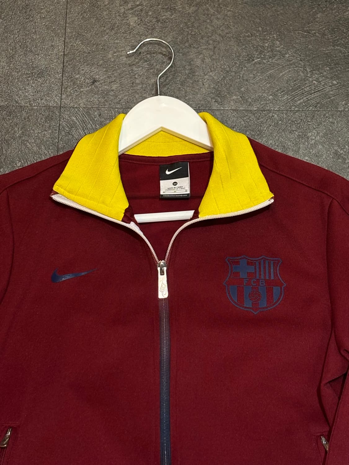 나이키 바르셀로나 버건디 트랙탑 져지 M 상품이미지4