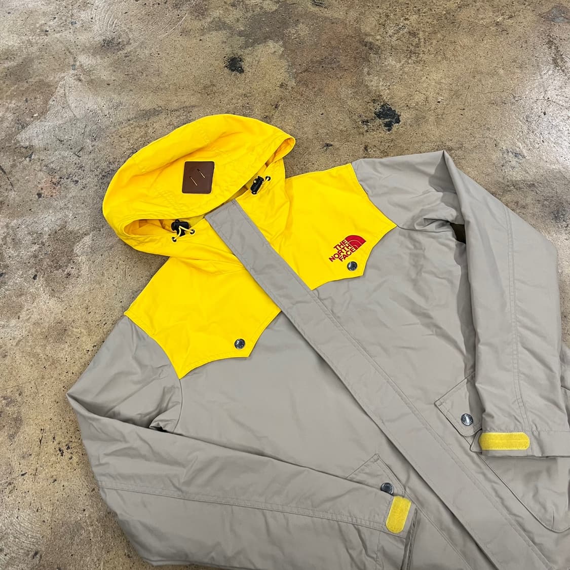[정품/XS] 노스페이스 옐로우 베이지 바람막이 자켓 b17 상품이미지1