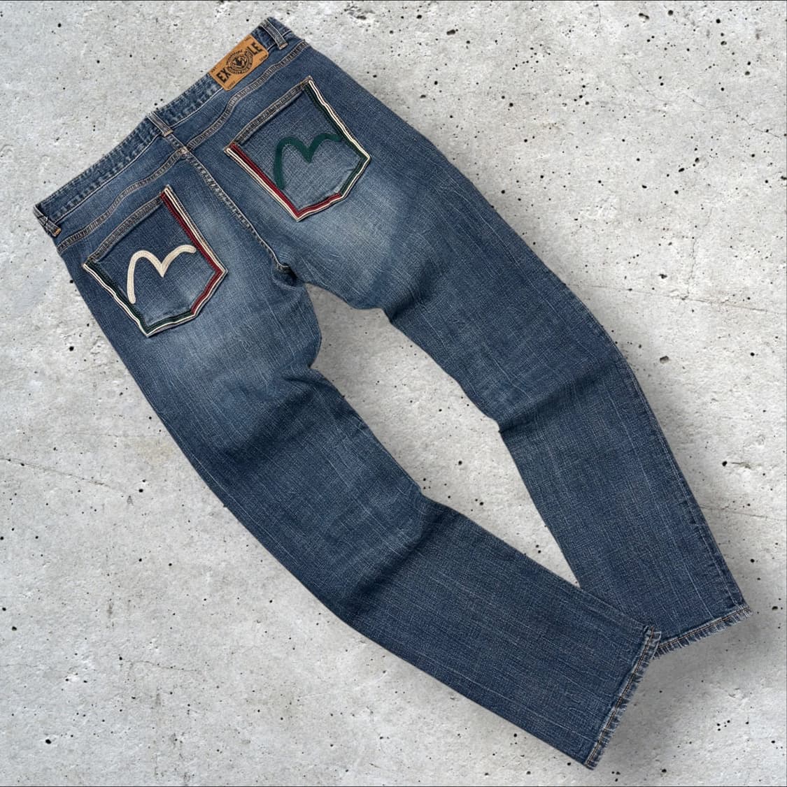 [34] EVISU 에비수 백포켓 자수 청바지 데님 팬츠 D131 상품이미지1