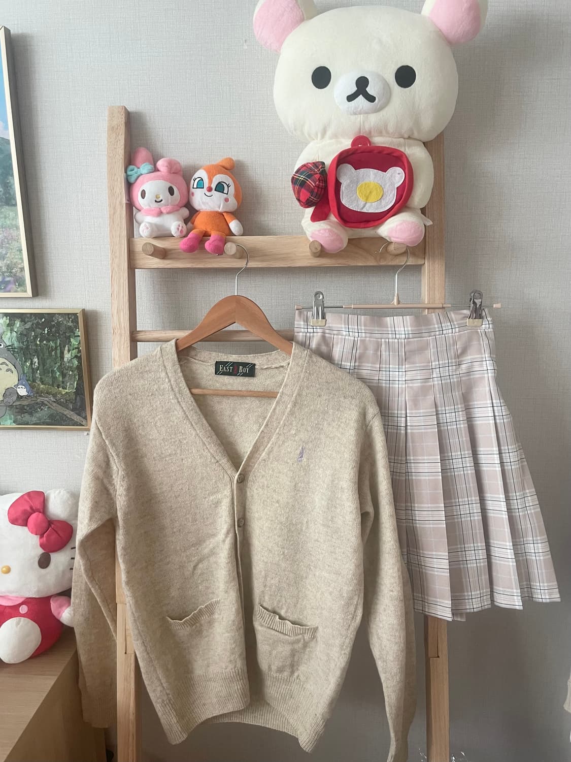 모리걸 빈티지 쿠루미 가디건 set 💗🤍💛 상품이미지5