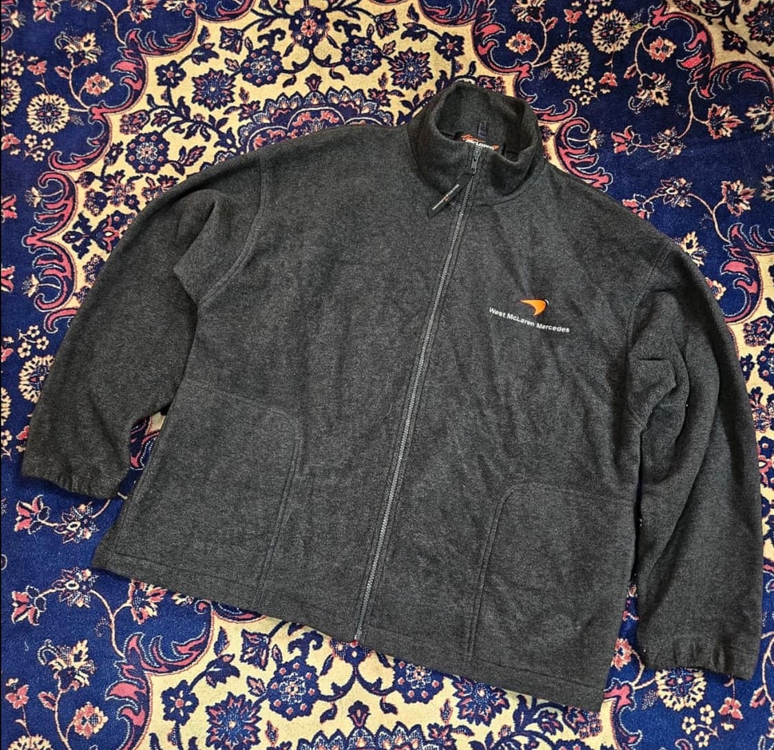 맥라렌 메르세데스 포뮬러 F1 TEAM 빽로고 자수 플리스 자켓 상품이미지2