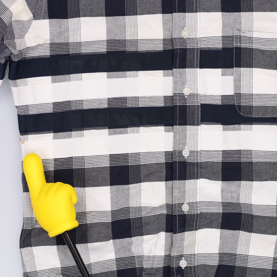 [95정도] 고급 남성 완장 체크셔츠 0108H2 상품이미지4