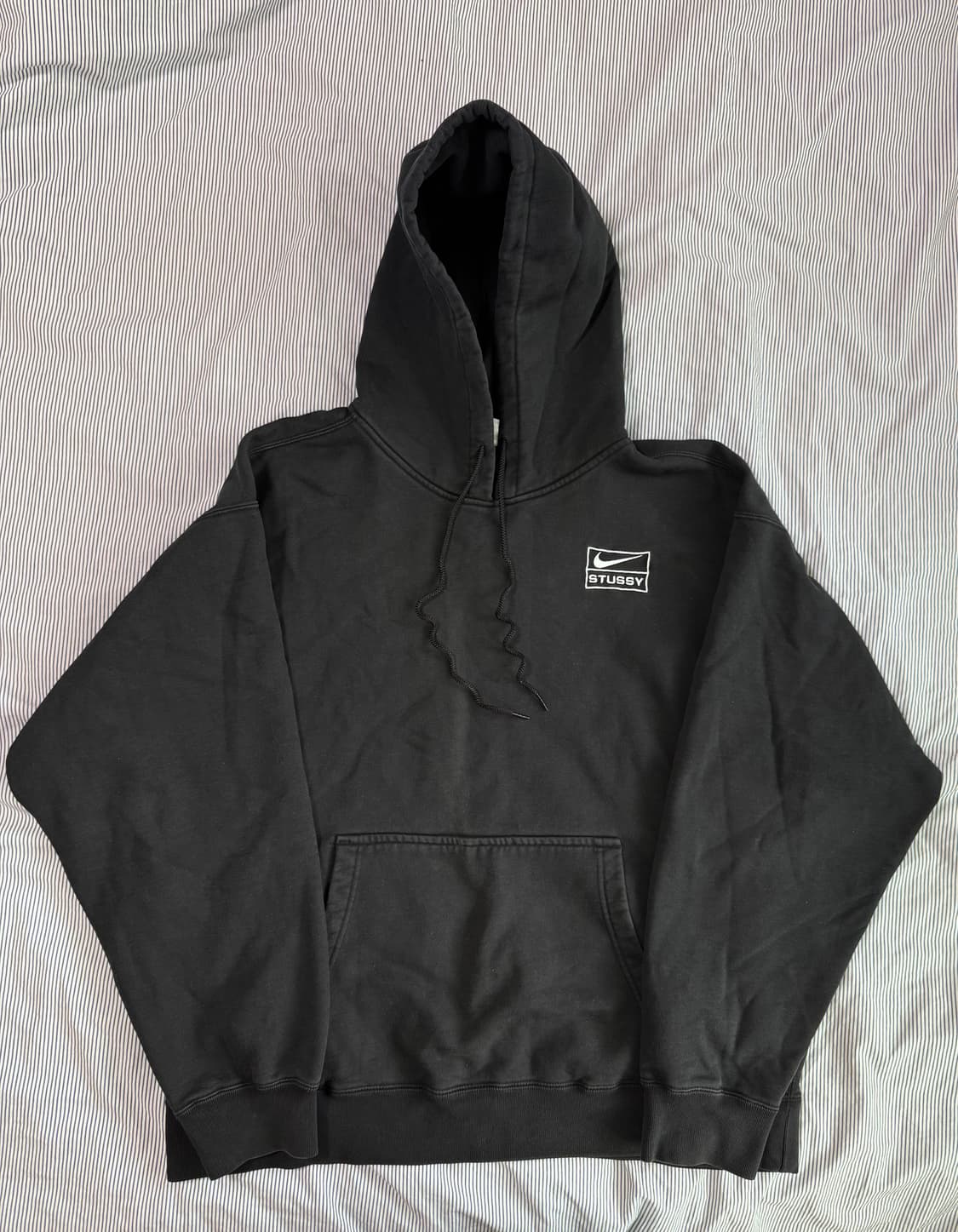 (SS급) 나이키 x 스투시 NRG RA 워시드 풀오버 후드 블랙 상품이미지1