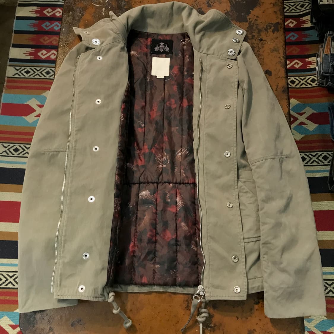 디젤 그레이카키 지퍼 디테일 야상 점퍼 여성 55 66 사이즈  상품이미지6