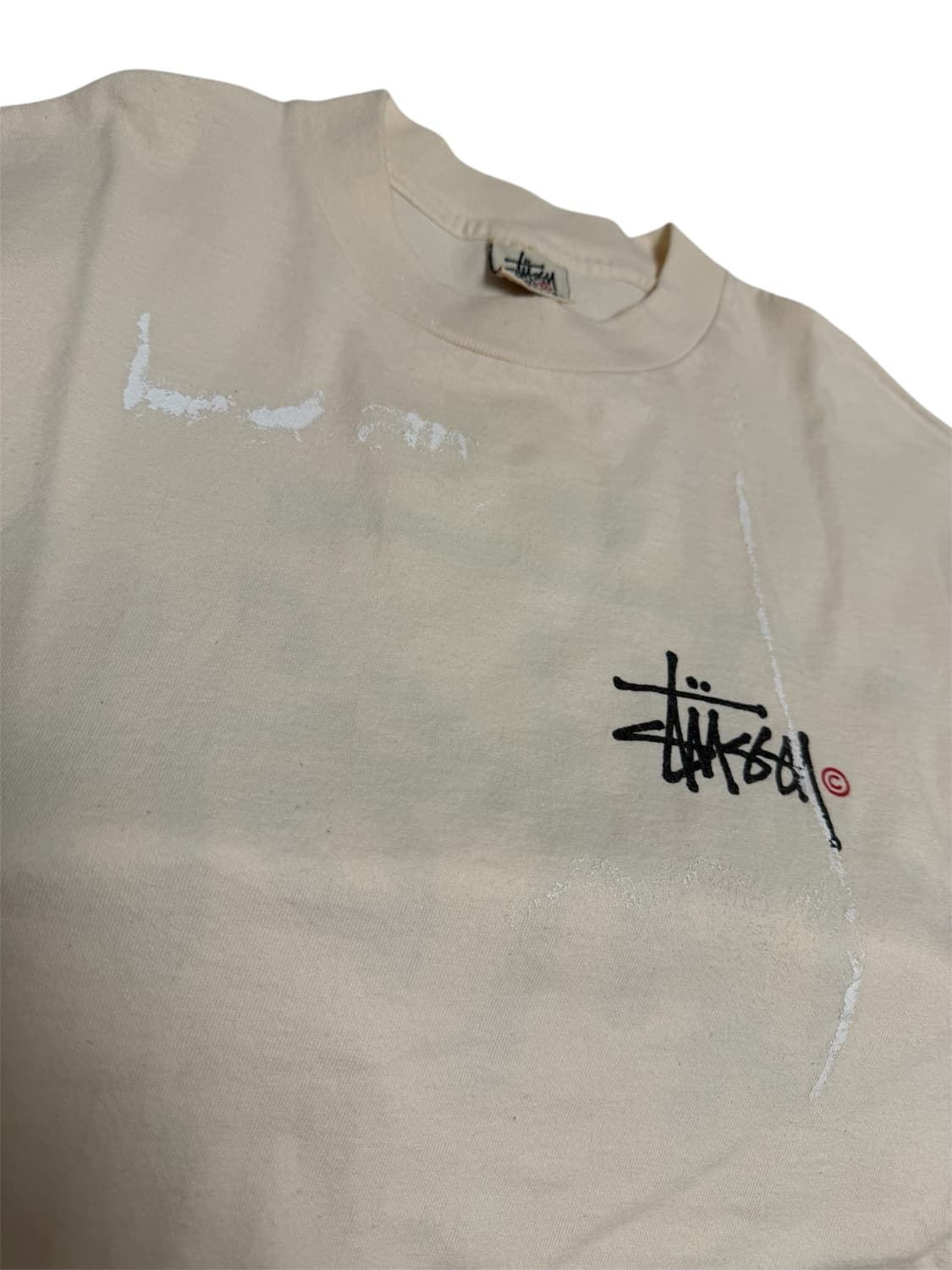 [XL] 90s 스투시 스탁 로고 티셔츠 싱글 스티치 상품이미지5