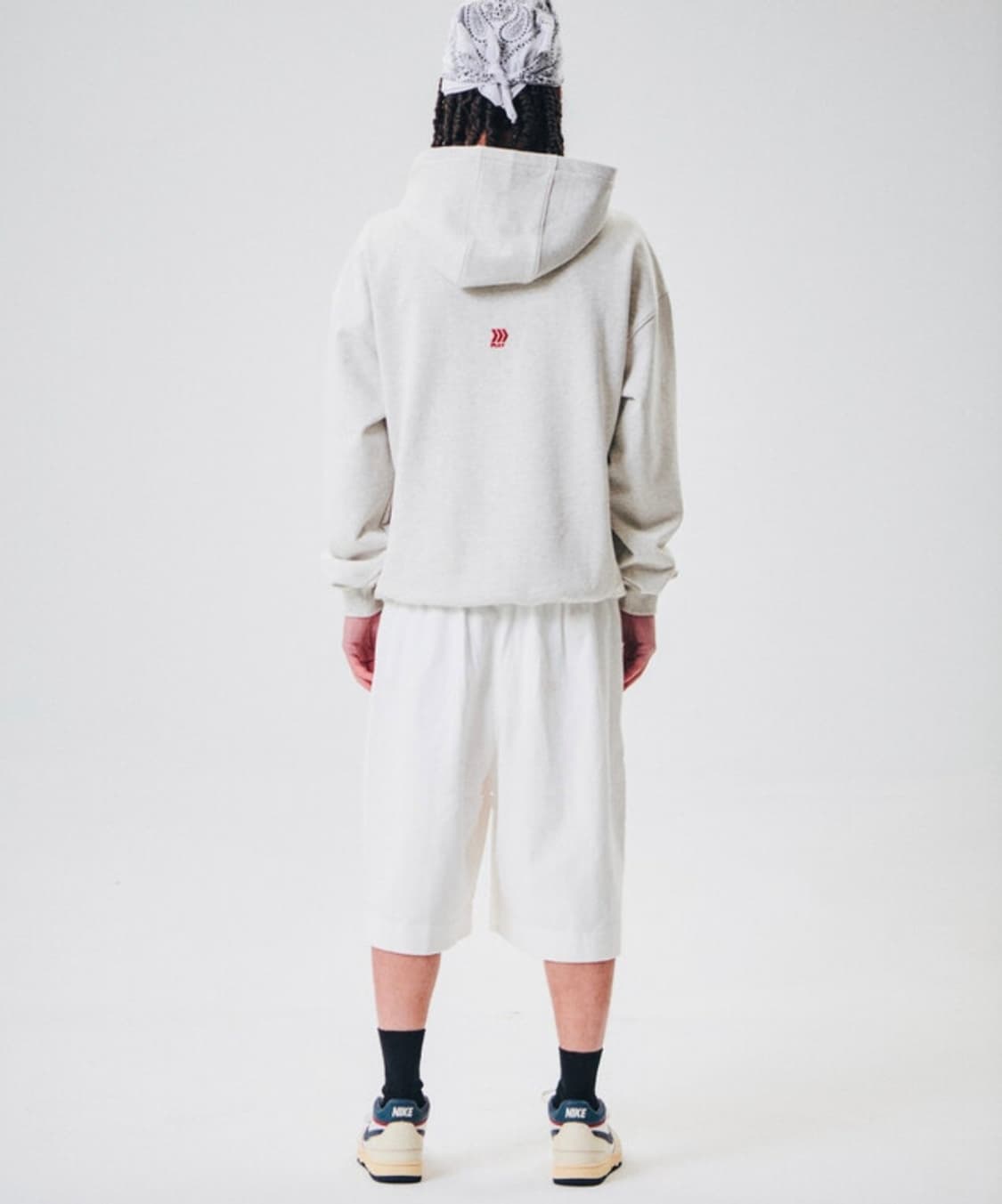 윌비플레이 24fw 스냅 후드 오트밀 L size 상품이미지1