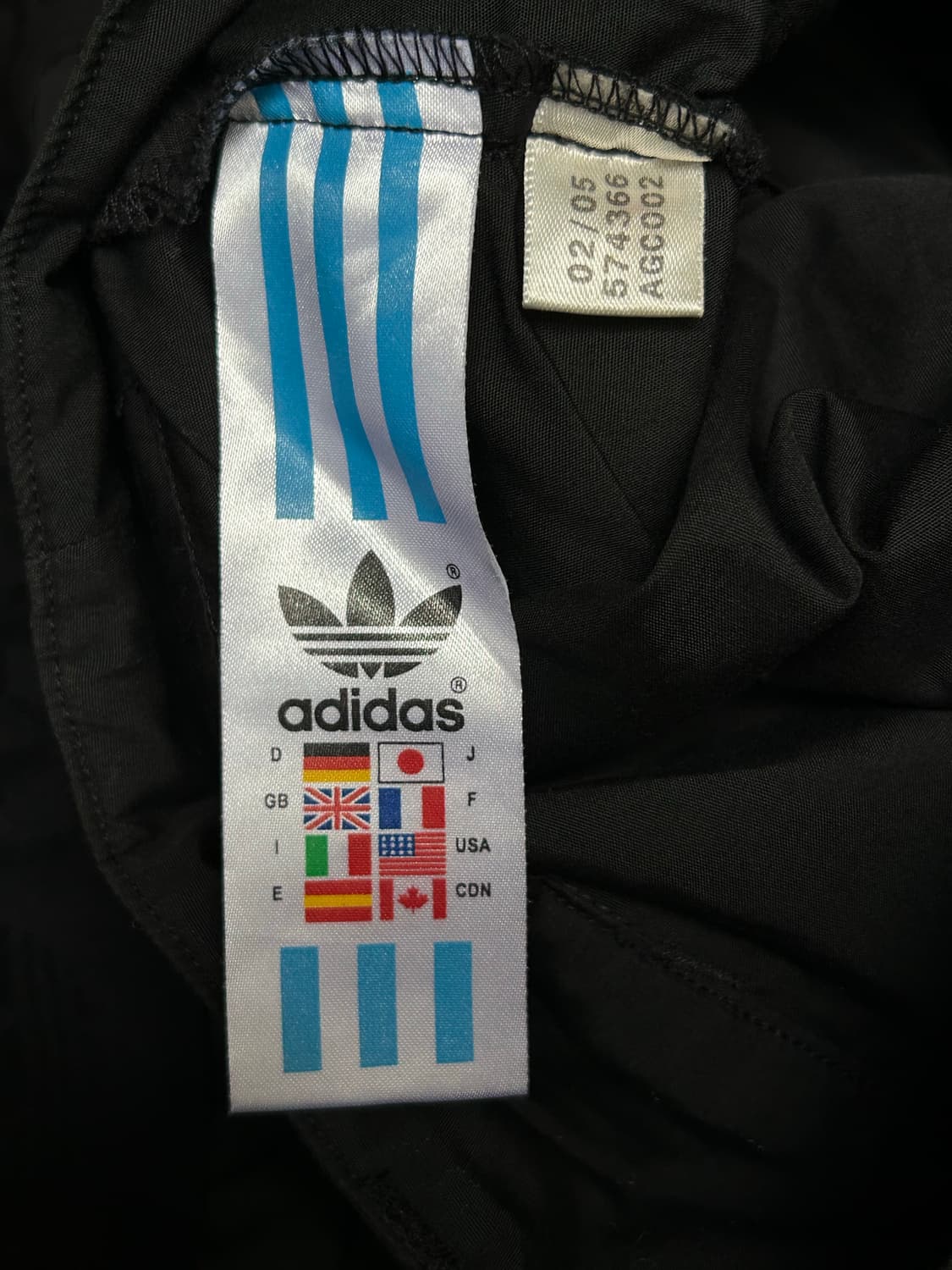 *rare* 00s 아디다스 오리지널스 와이드 블랙 츄바 상품이미지6