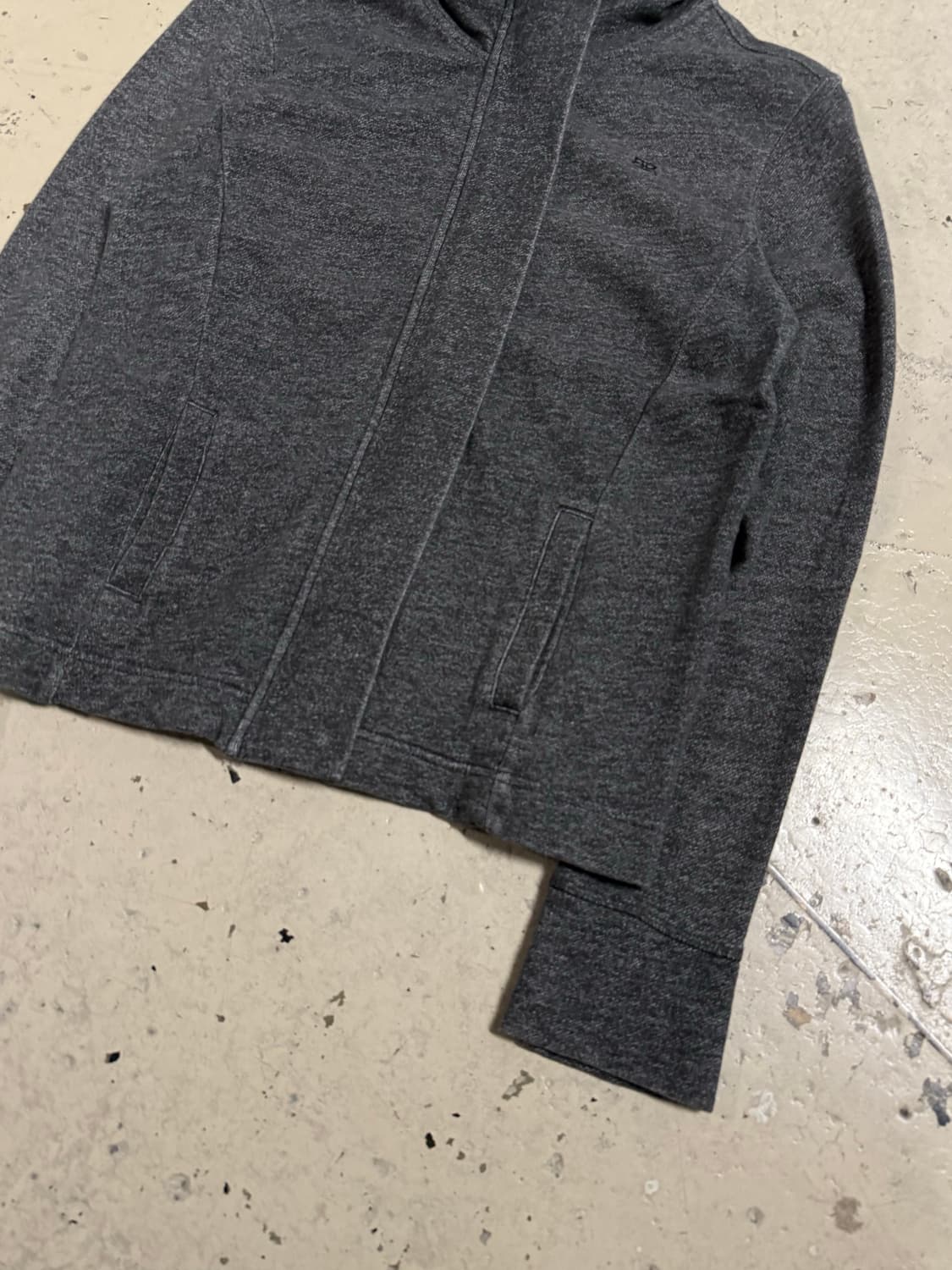 charcoal high-neck detail zip-up 상품이미지6