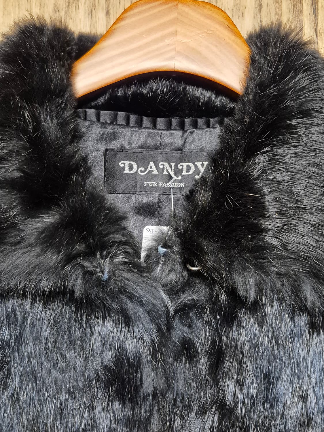 VINTAGE BLACK RABBIT FUR JACKET  상품이미지4