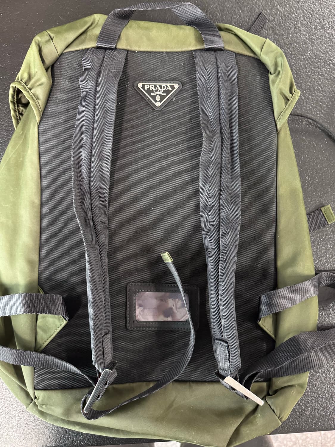 프라다 백팩 데이팩 나일론 미메티코카키 상품이미지3