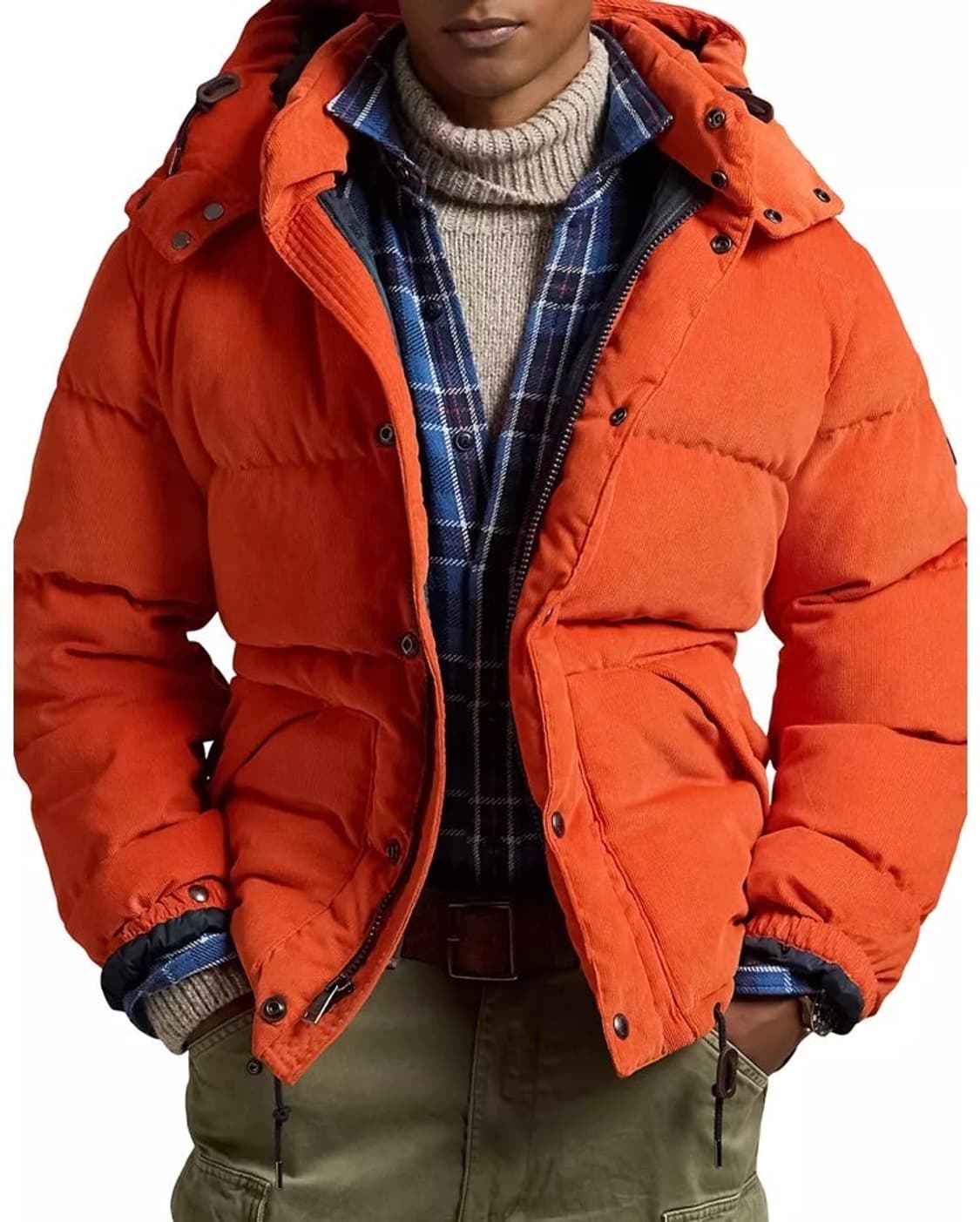 폴로 랄프로렌 웨인라이트 코듀로이 다운 재킷 패딩 M 상품이미지2