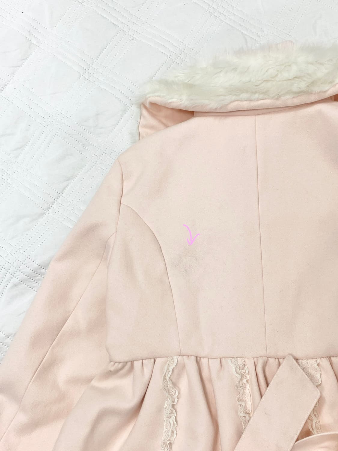 ꒰ঌ 디어리 히메갸루 핑크 로걀 코트 ໒꒱ 상품이미지10