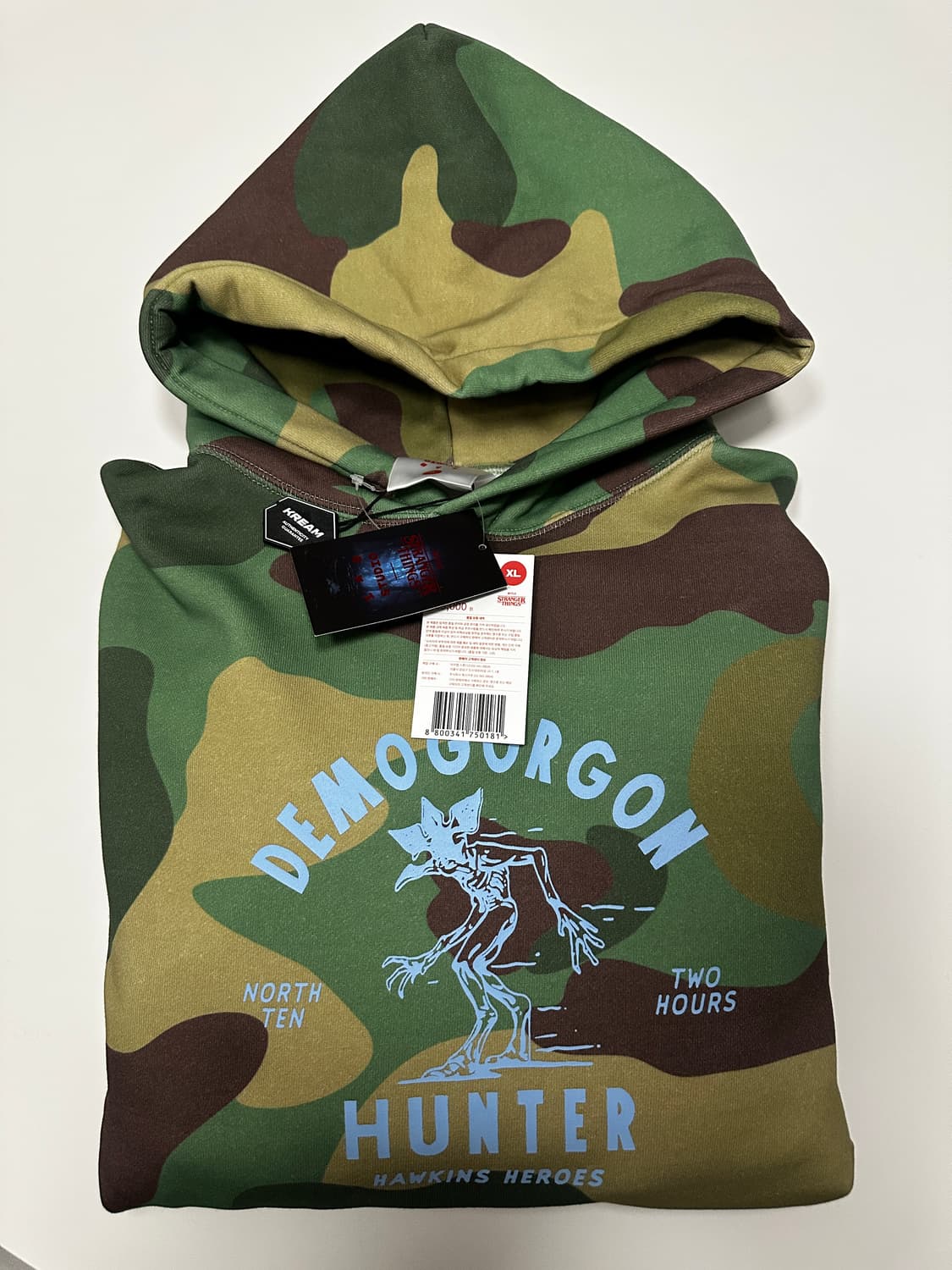 [XL] 아이앱 스튜디오 x 기묘한 이야기 헌터 카모 후드 상품이미지2