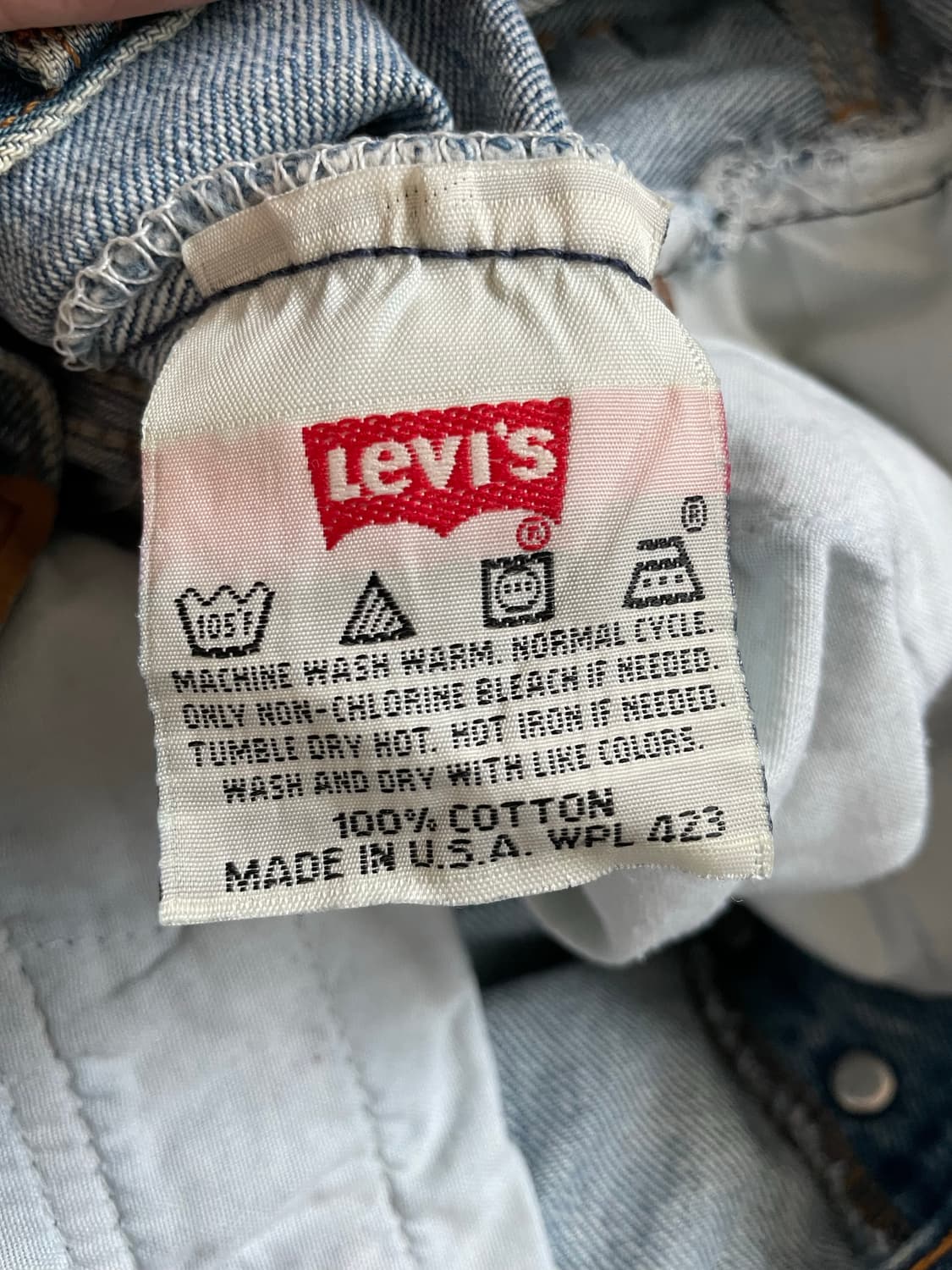 USA 생산 빈티지 리바이스 501 연청 32 실30-31 상품이미지2