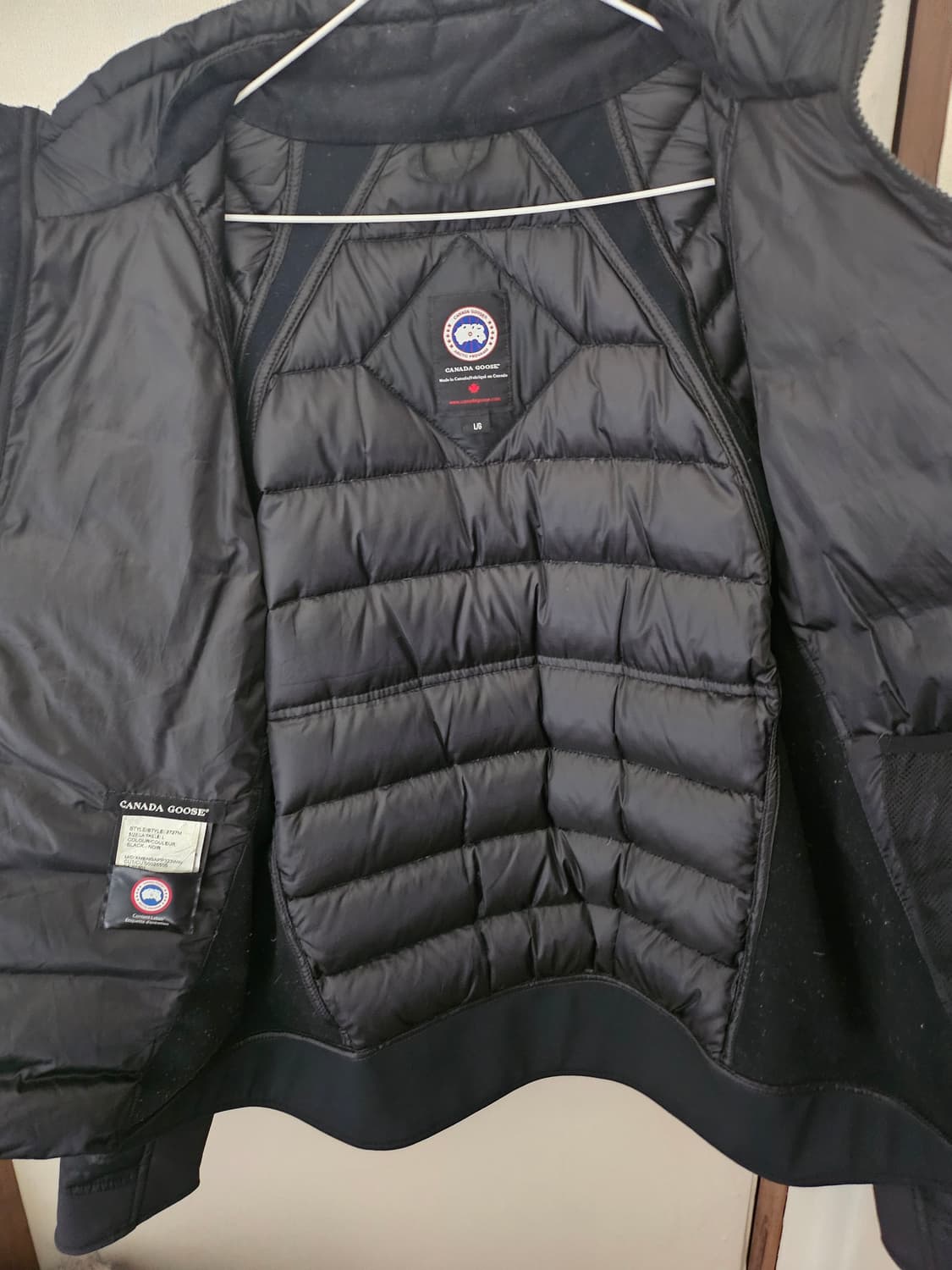 캐나다구스 hybridge percent 패딩 블랙 L 상품이미지10
