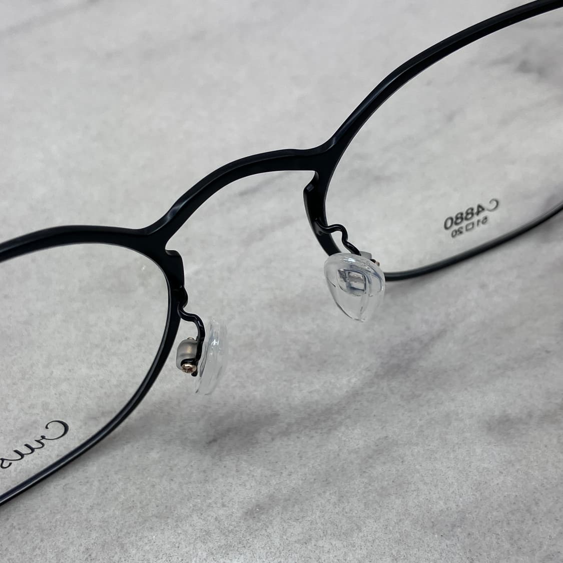 C91 크루세이드 Crusade 블랙 라일락 아넬형 메탈테 안경 4880 상품이미지4