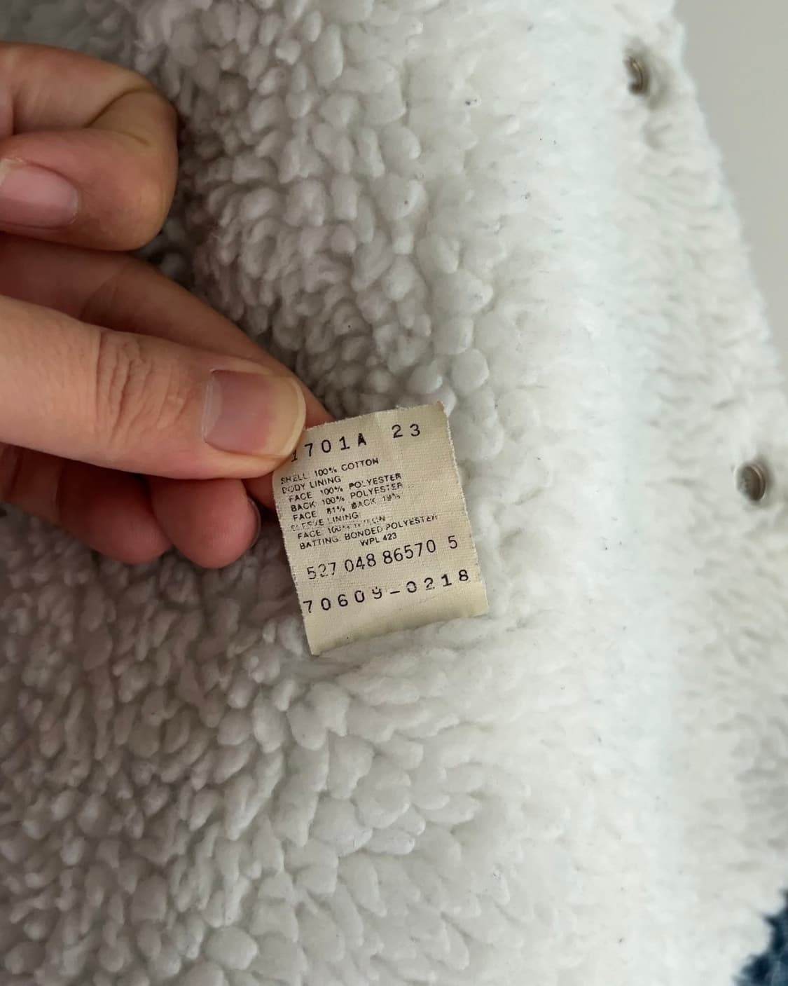 리바이스 90s USA 셰르파 데님 트러커 자켓 XL 상품이미지4