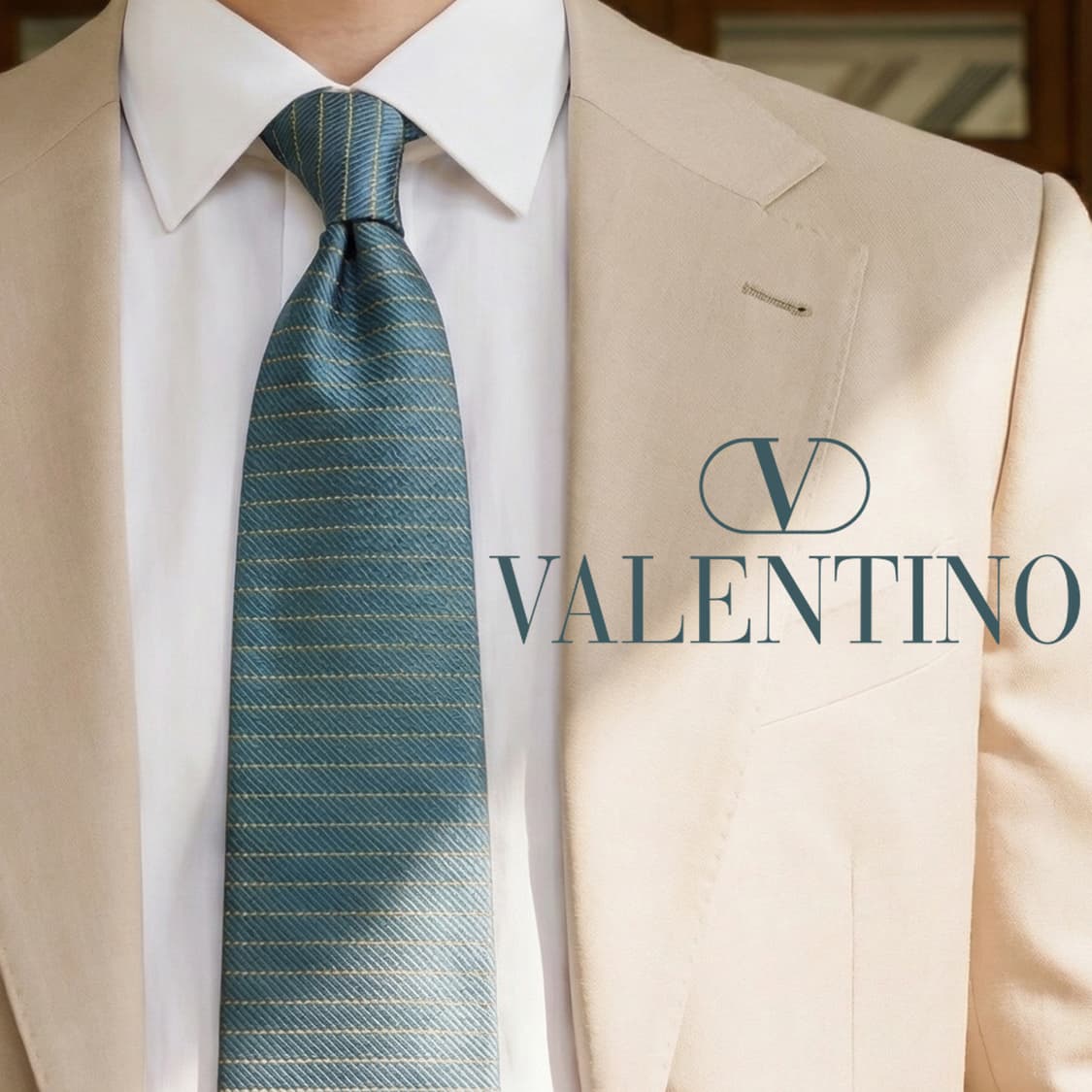 발렌티노 실크 스트라이프 넥타이 10.1cm A+등급 A19319
 상품이미지1